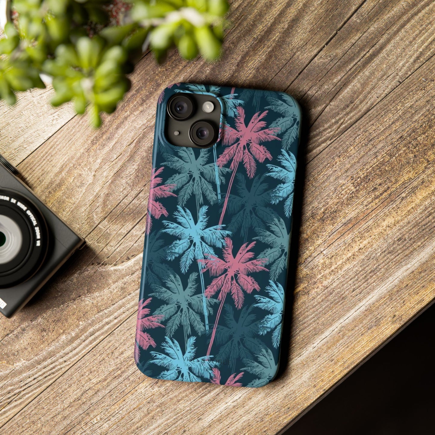 Tropical Vibes Slim Phone Case - Summer Botanical Design
