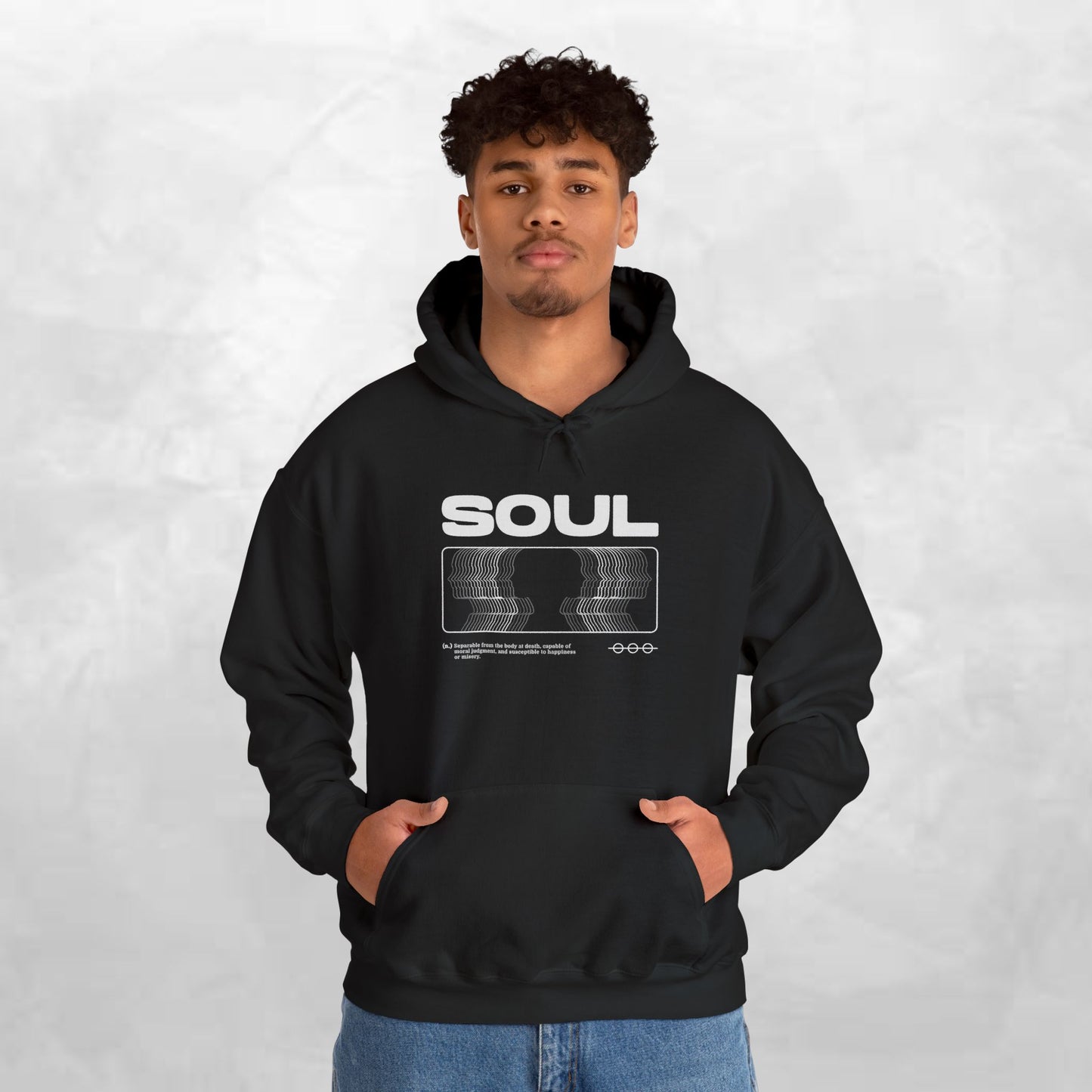 Soul Graphic Hoodie — Retro VHS Silhouette Streetwear