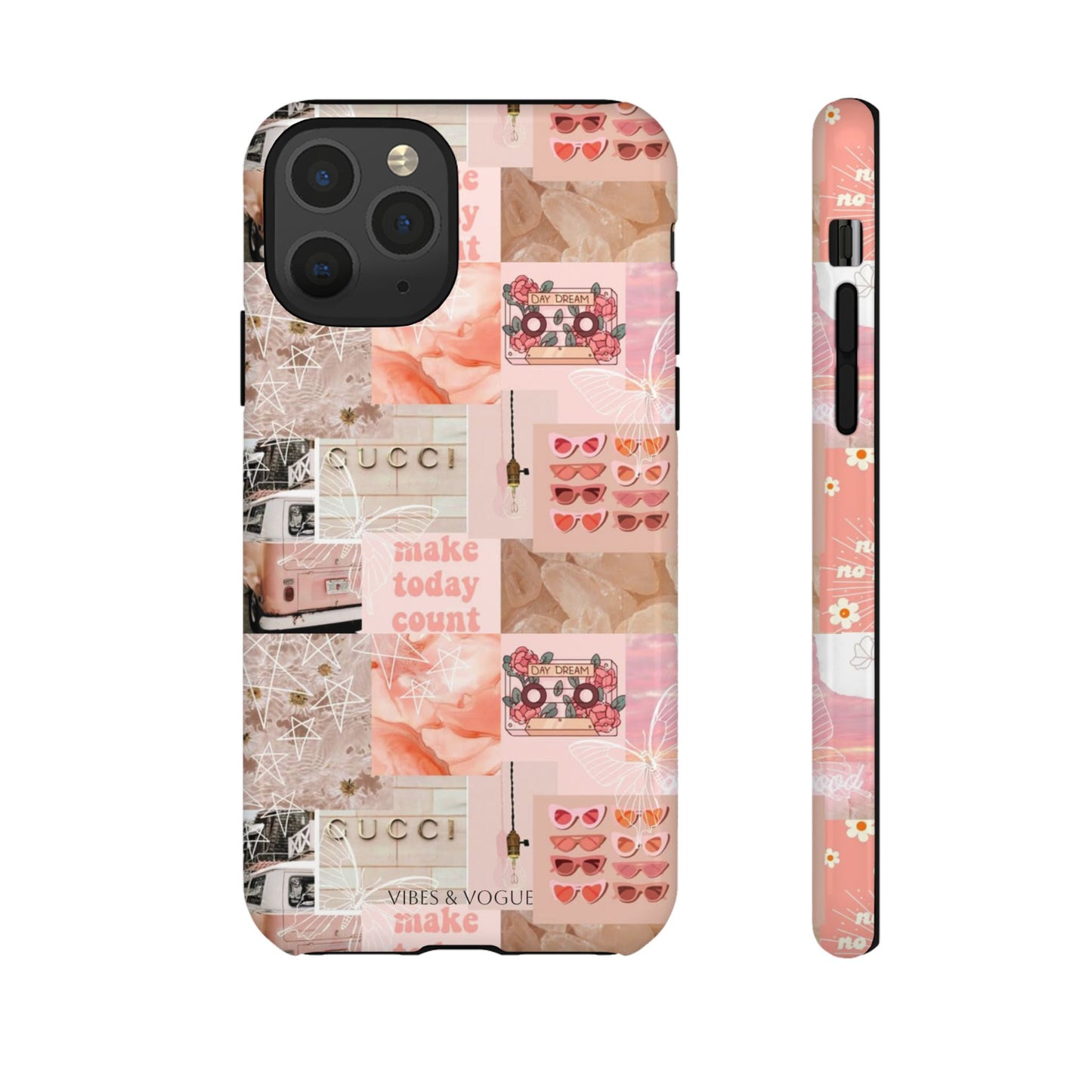 Stylish Phone Case for Trendsetters, Customizable Smartphone Cover, Vibes & Vogue Design, Floral Aesthetic Gift, Unique Tech Accessory