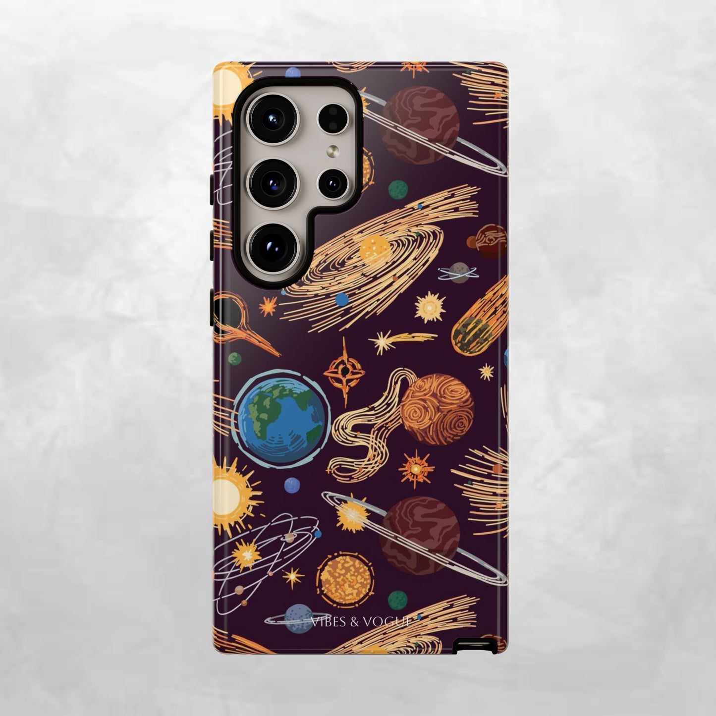 Space-Themed Phone Case - Cosmic Galaxy Design, Durable Protective Cover, Unique Gift, Celestial Lover's Accessory