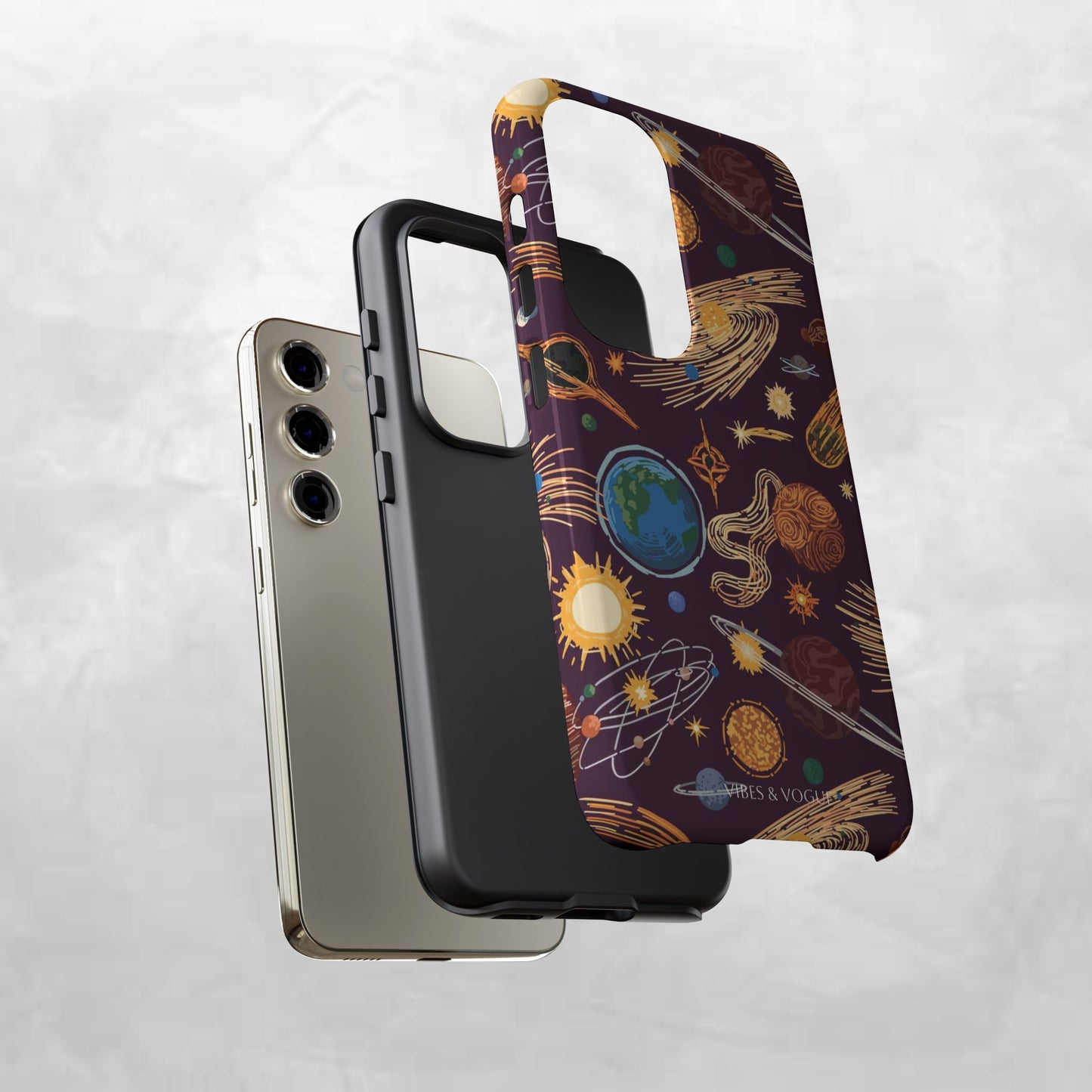Space-Themed Phone Case - Cosmic Galaxy Design, Durable Protective Cover, Unique Gift, Celestial Lover's Accessory