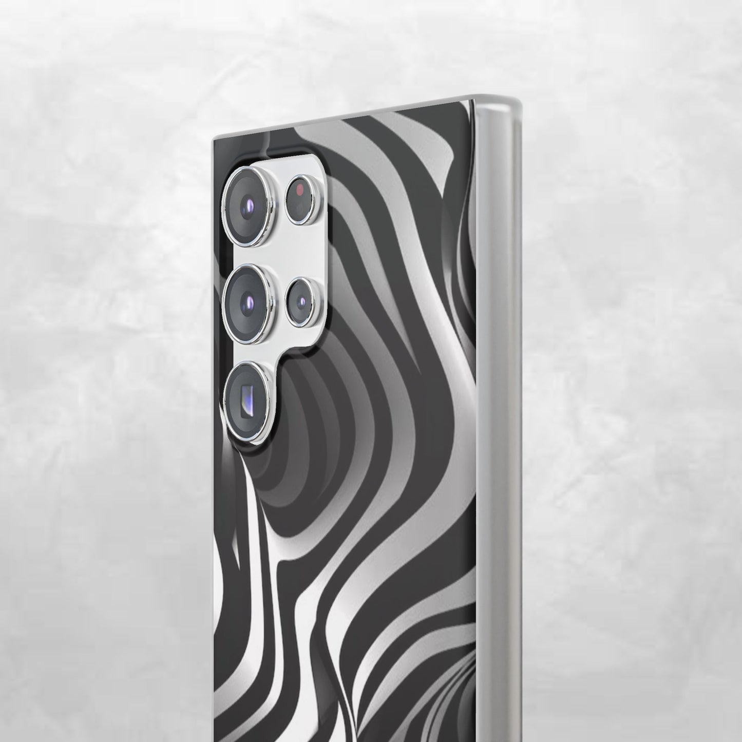 Stylish Phone Cases, Trendy Flexi Cases for iPhone, Black and White Art Case, Gifts for Him/Her, Phone Accessories, Unique Design