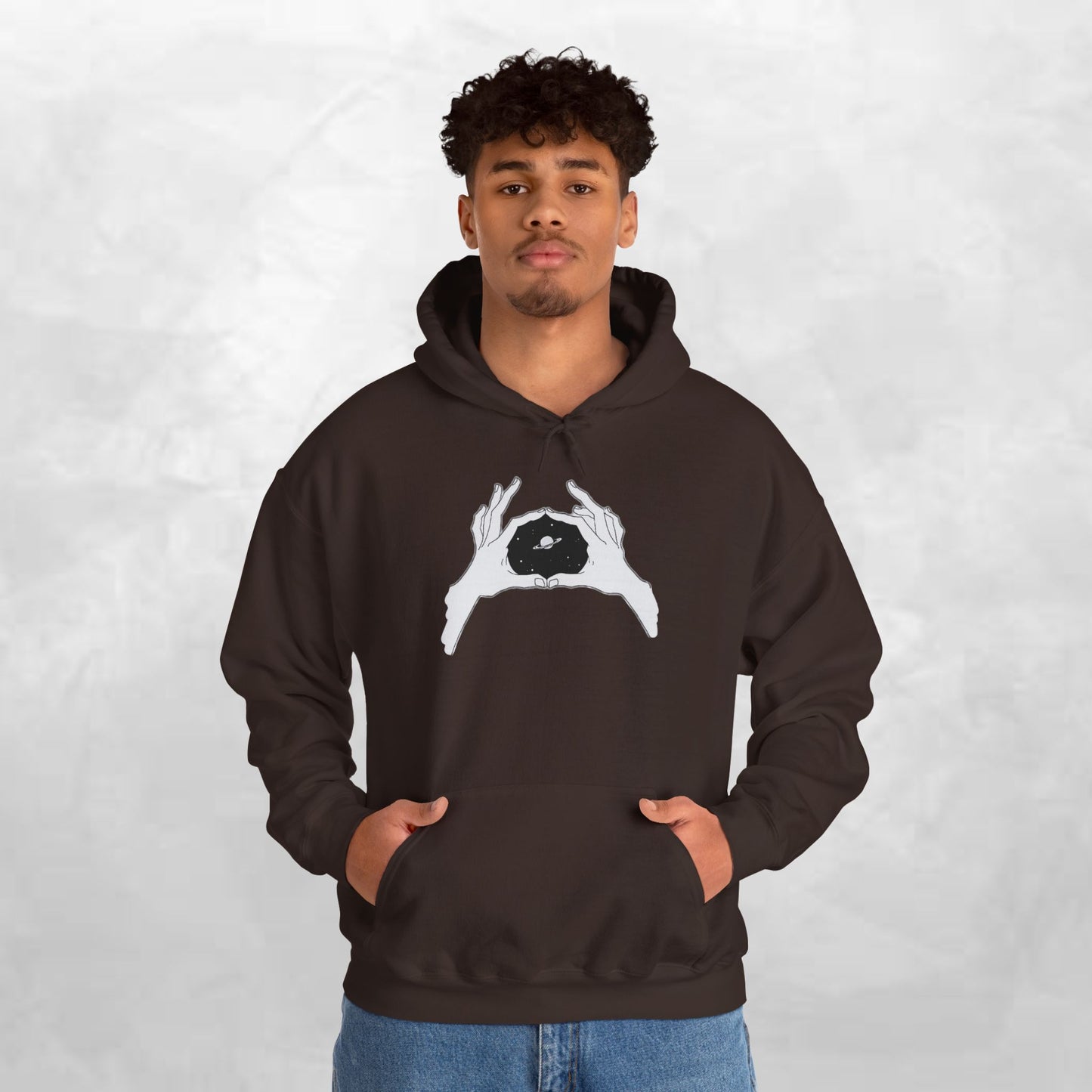 Artistic Hands Unisex Hooded Sweatshirt - Cozy Gift for Art Lovers, Black Hoodie, Unique Graphic Sweatshirt, Stylish Everyday Wear, [...]
