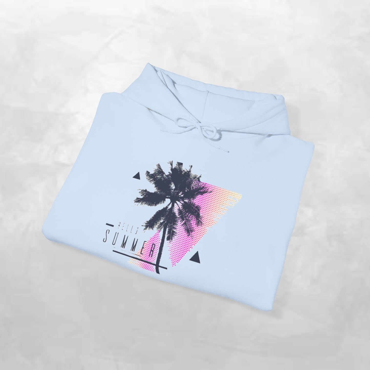 Tropical Vibe Hoodie, Summer Comfort Sweatshirt, Beachy Pullover for Vacation, Unisex Hooded Top, Gift for Warm Weather