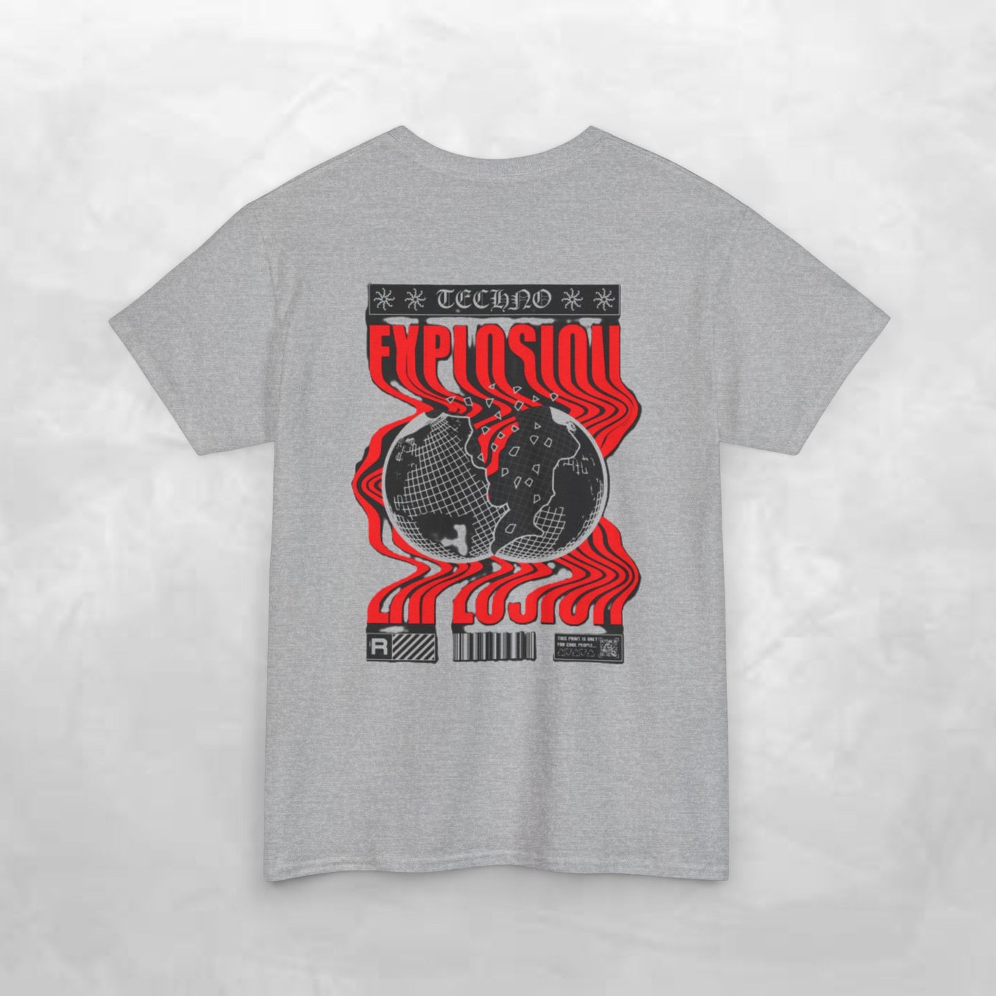 Graphic Tee for Music Lovers, Retro Explosion Design, Unisex Cotton Shirt, Perfect for Festivals, Concerts, Gift Idea