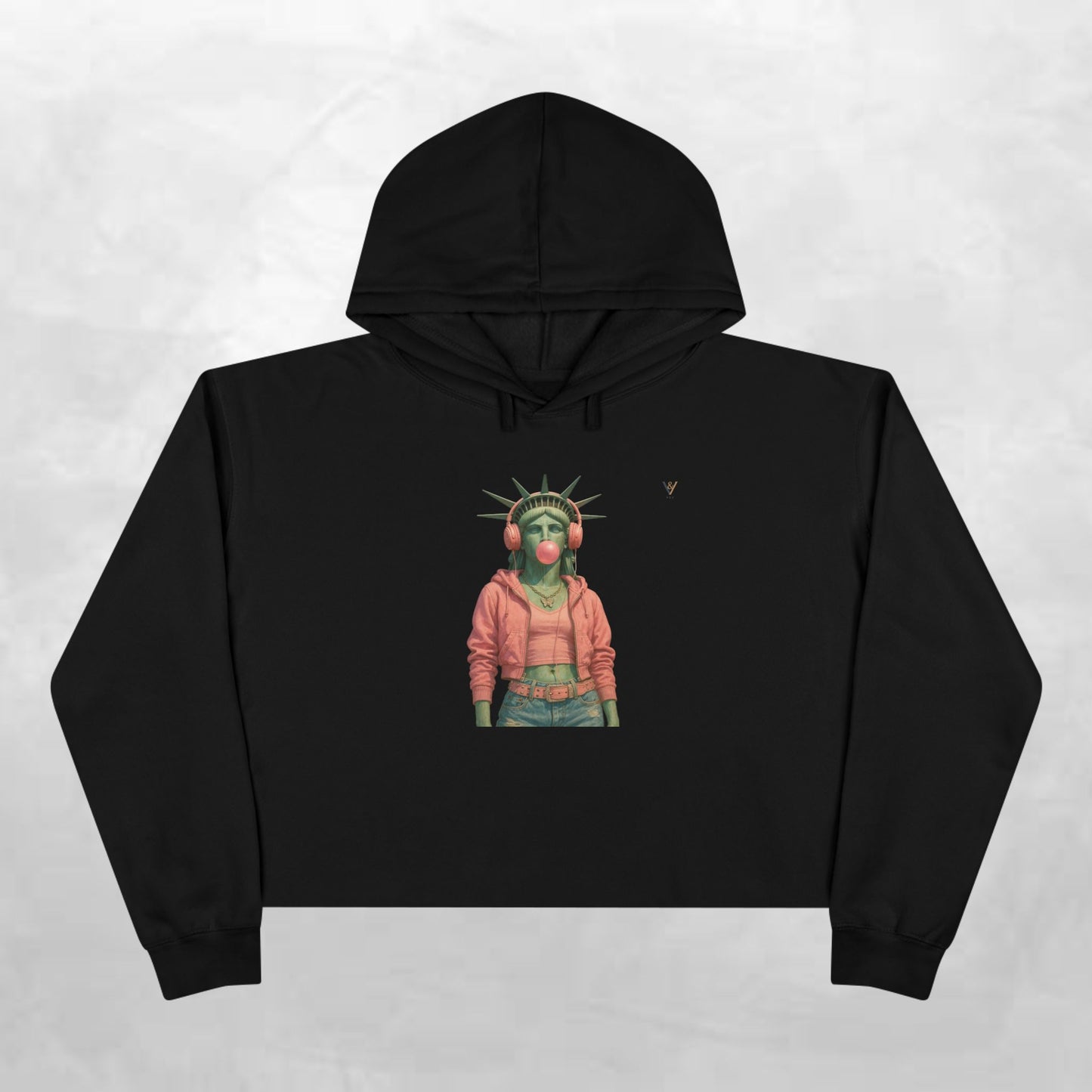 Aqua Dream Crop Hoodie - Stylish and Comfortable