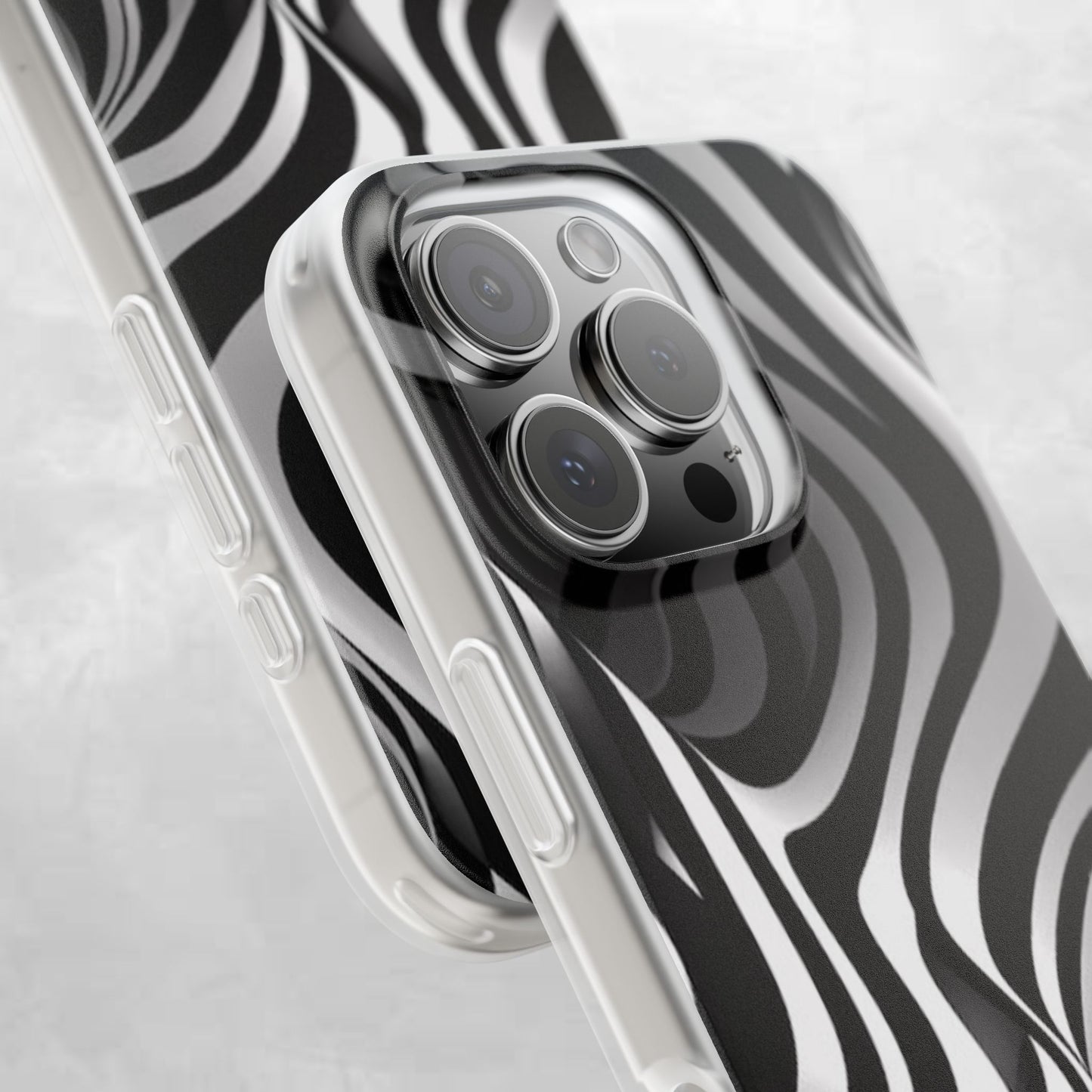 Stylish Phone Cases, Trendy Flexi Cases for iPhone, Black and White Art Case, Gifts for Him/Her, Phone Accessories, Unique Design