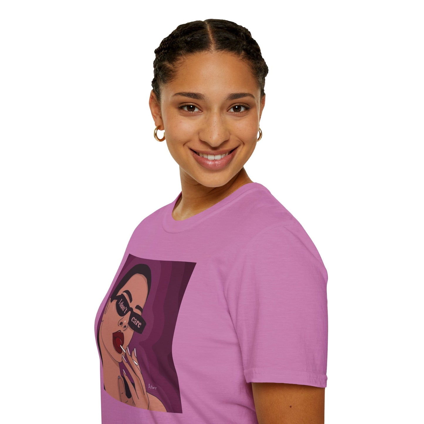 I Don't Care Graphic Unisex Softstyle T-Shirt – Casual Chic for Everyday Wear