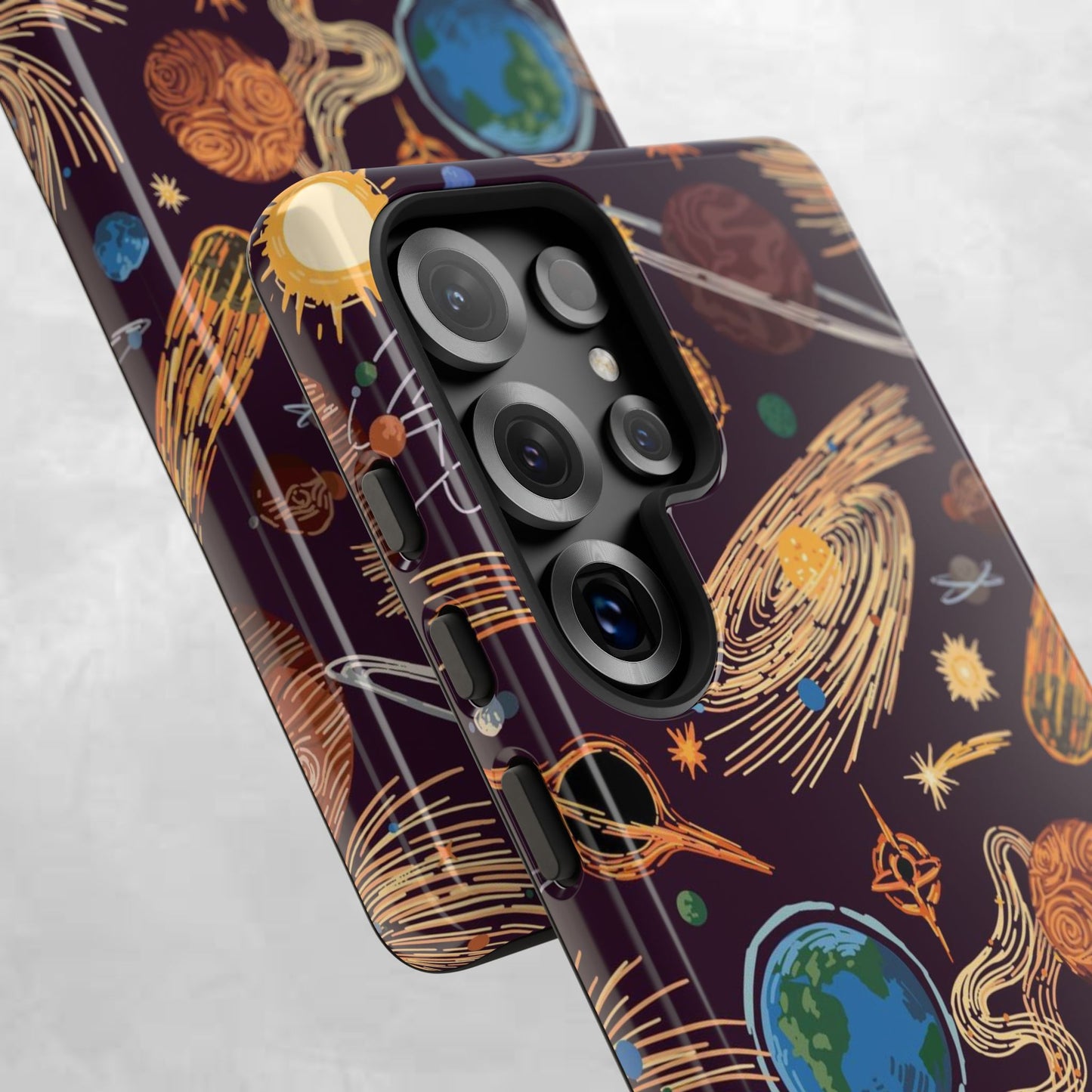 Space-Themed Phone Case - Cosmic Galaxy Design, Durable Protective Cover, Unique Gift, Celestial Lover's Accessory