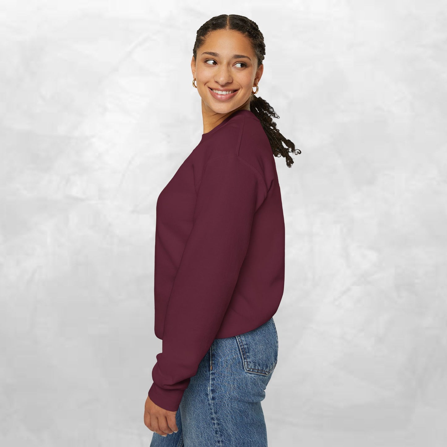 Minimal 'Do Something' Crewneck Sweatshirt