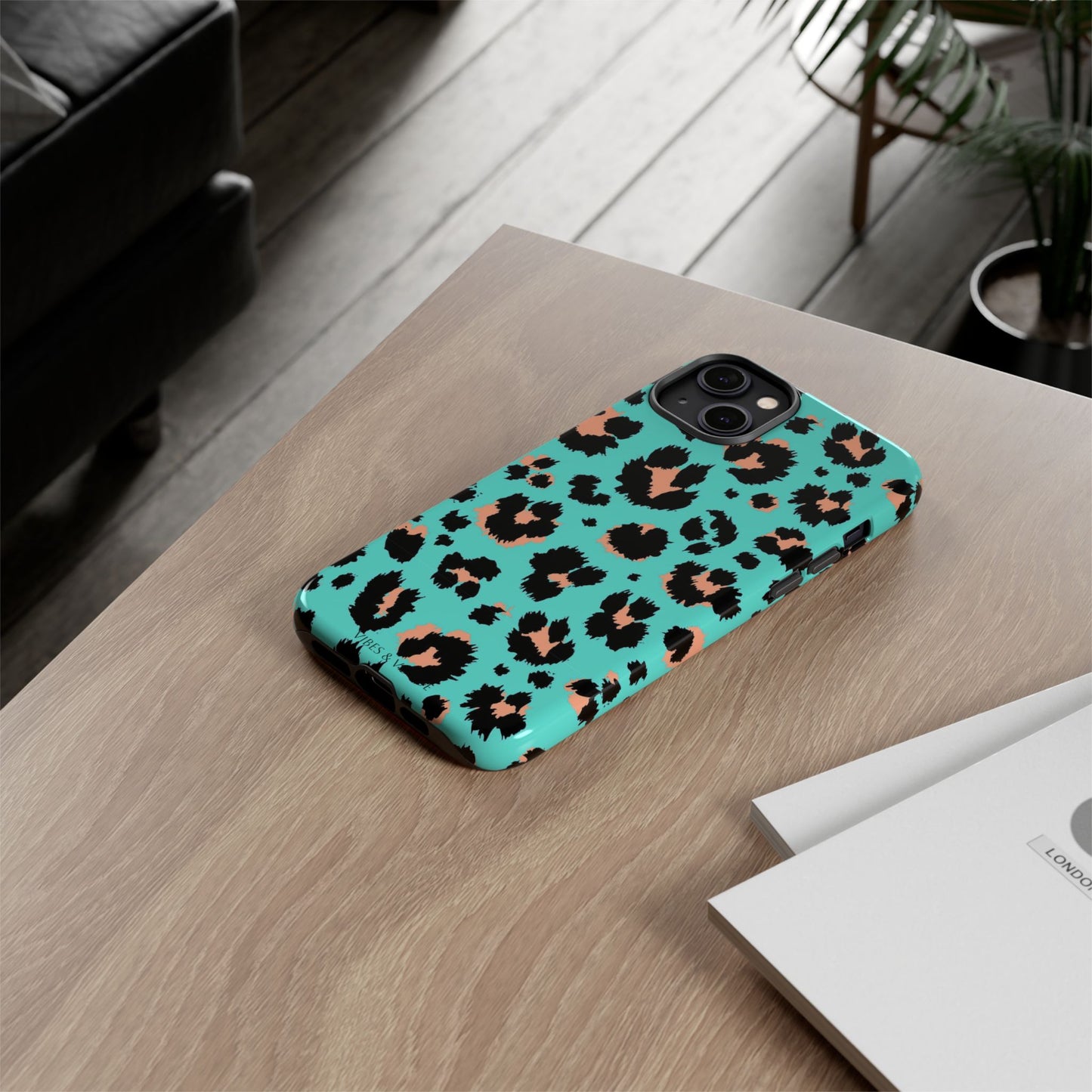 Leopard Print Phone Case, Tough Phone Case, Wild Style Accessory, Animal Print Cover, Stylish Phone Protection