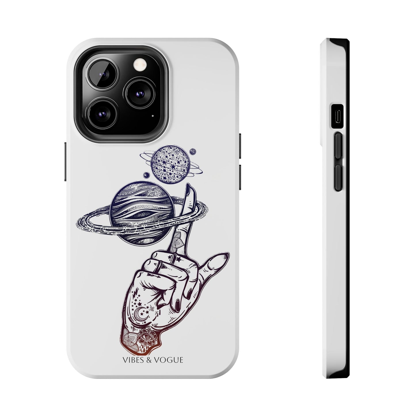 Cosmic Tattoo Phone Case, Unique Galaxy Cell Phone Cover, Gift for Astronomers, Trendy Space Phone Protector, Birthday and Holiday Gift