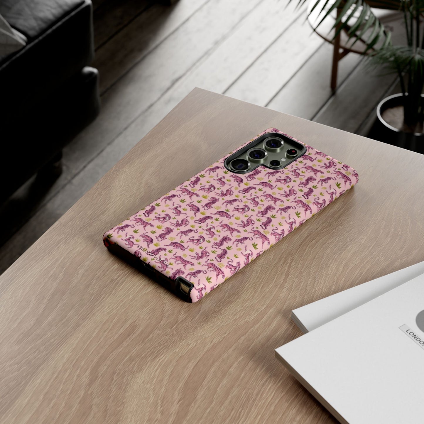 Pink Tiger Pattern Phone Case - Tough Cases