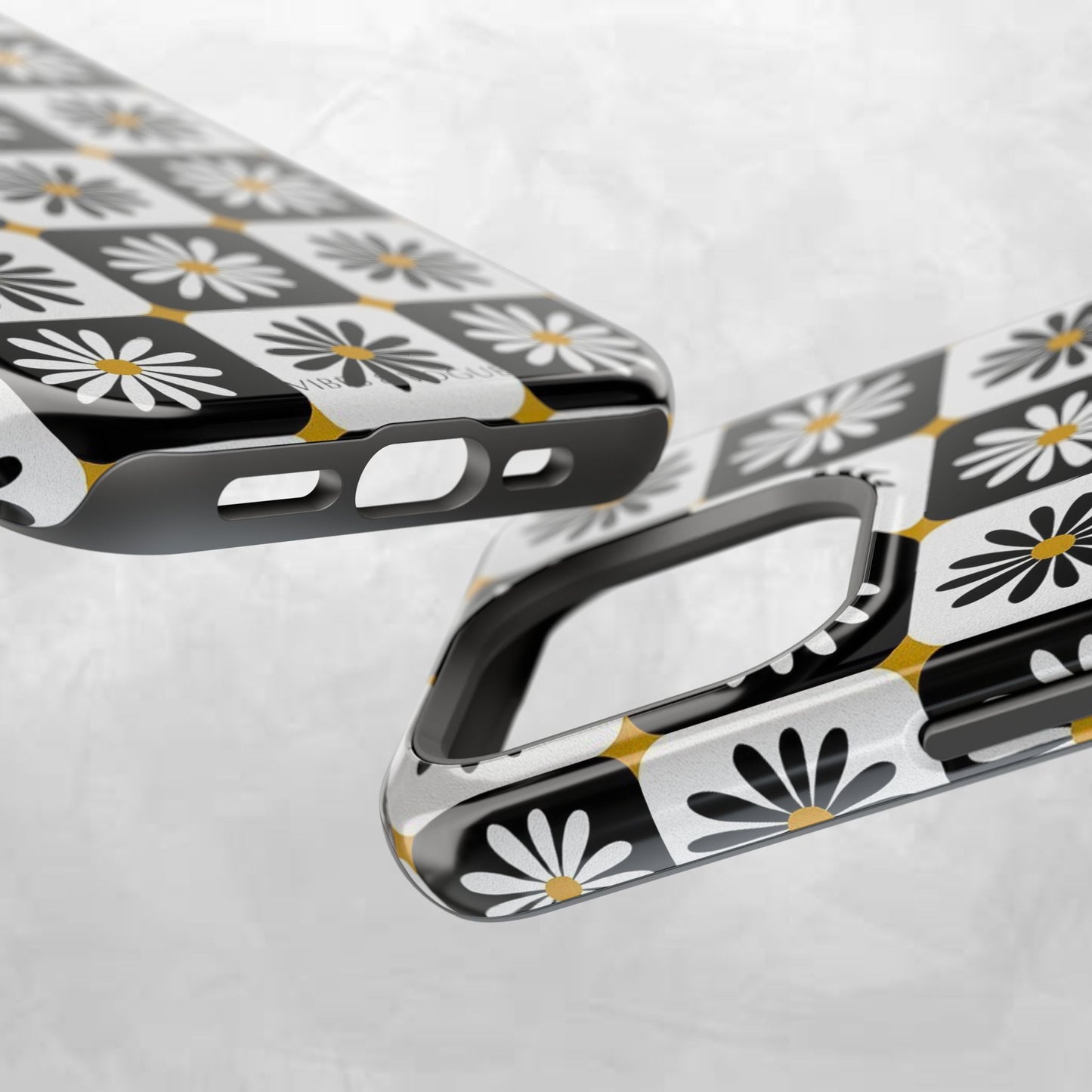 Retro Daisy Magnetic Tough Case - Stylish Protection for Your Phone