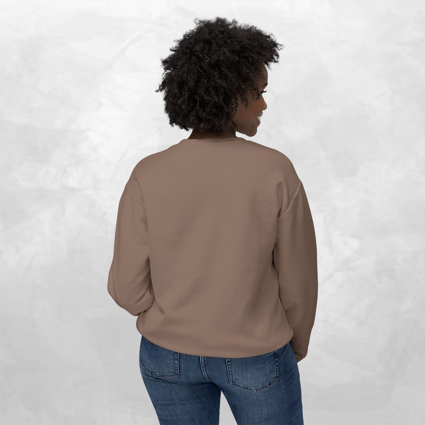 Cosmic Vibes Unisex Lightweight Crewneck Sweatshirt - Perfect for Casual Wear, Gift for Friends, Space Theme, Festivals, Everyday Comfort