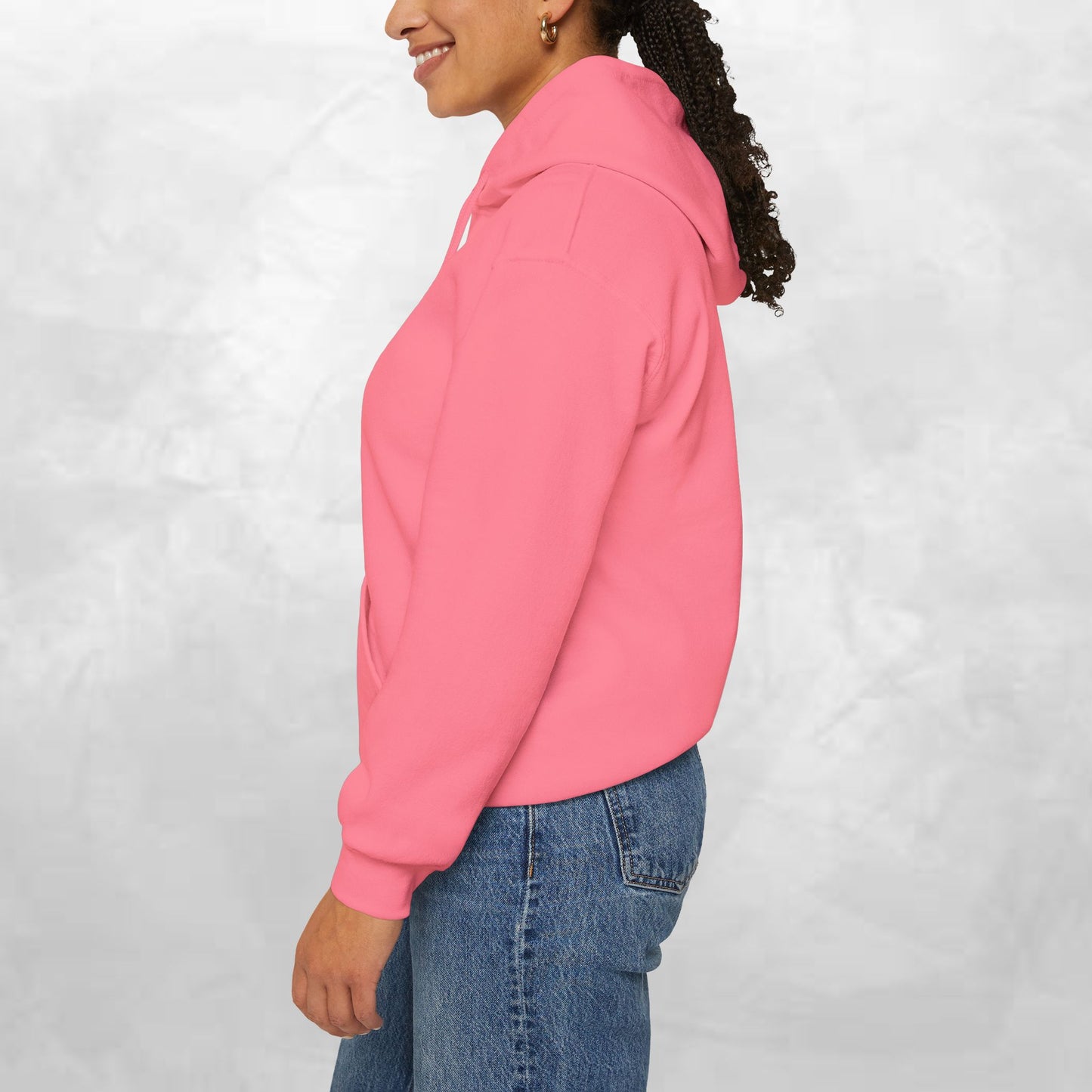 Hoodie — Tiny Vintage Valentine Hearts Chest Print