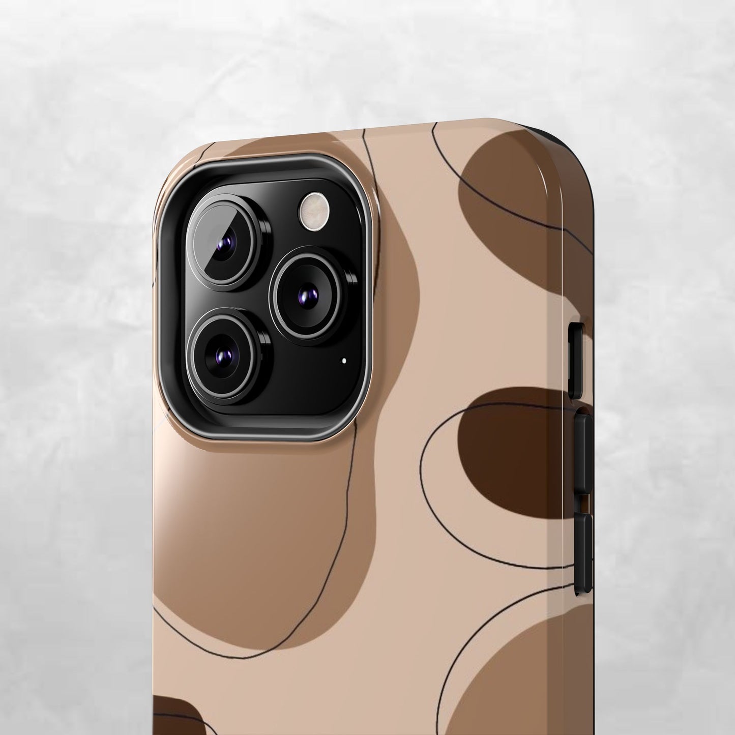 Abstract Brown Cowhide Tough Phone Case