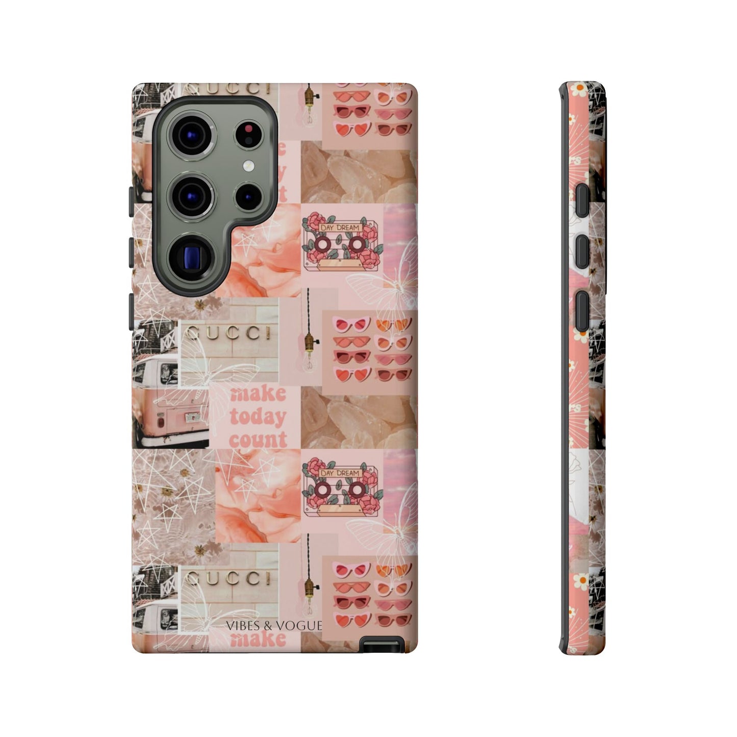 Stylish Phone Case for Trendsetters, Customizable Smartphone Cover, Vibes & Vogue Design, Floral Aesthetic Gift, Unique Tech Accessory