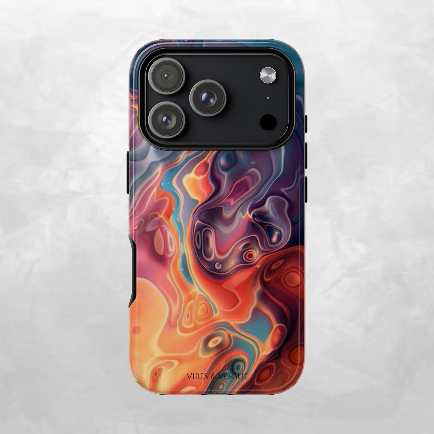 Colorful Phone Case, Abstract Print Cover, Tough Cases for Protection, Gift for Her, Modern Design, Trendy Mobile Accessory