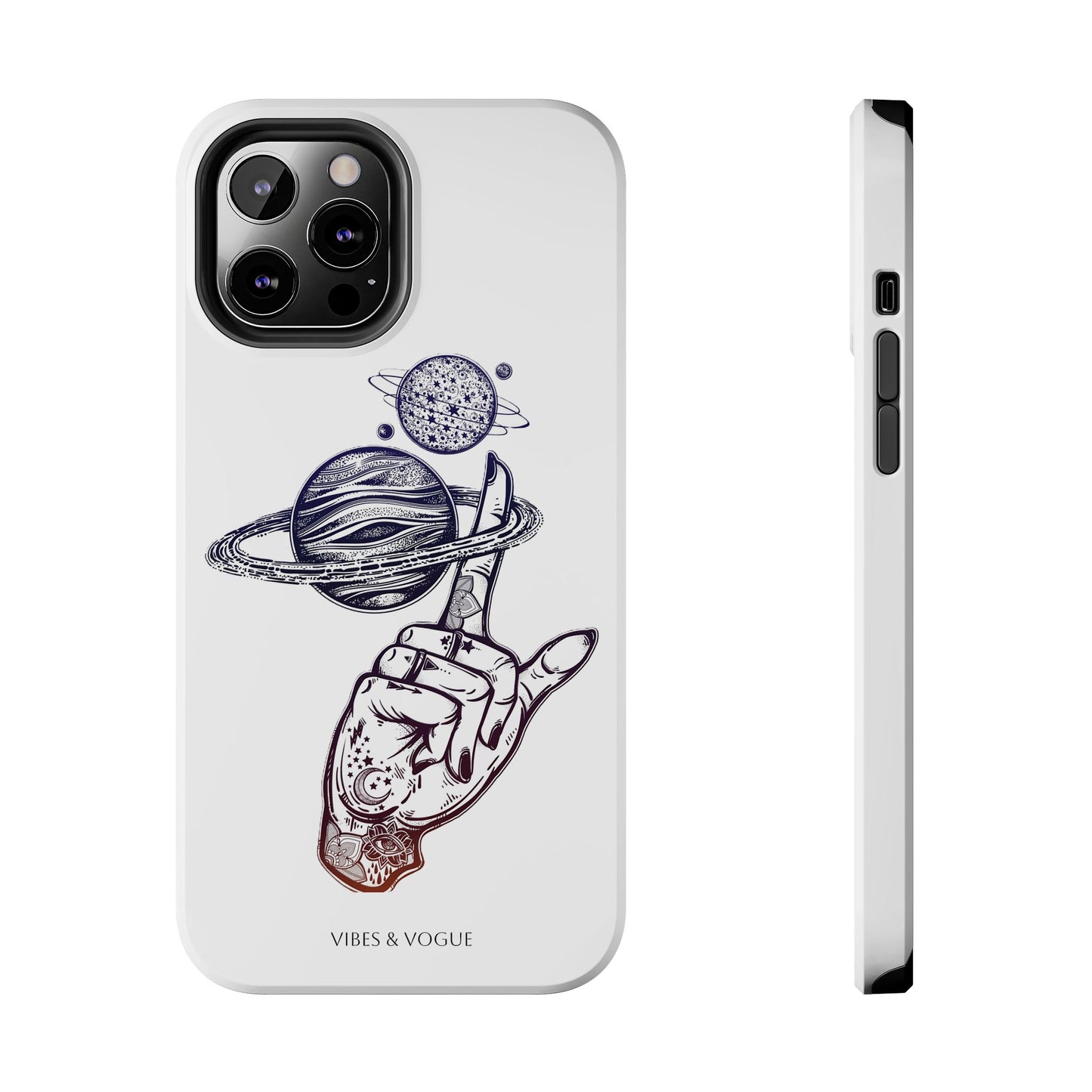 Cosmic Tattoo Phone Case, Unique Galaxy Cell Phone Cover, Gift for Astronomers, Trendy Space Phone Protector, Birthday and Holiday Gift