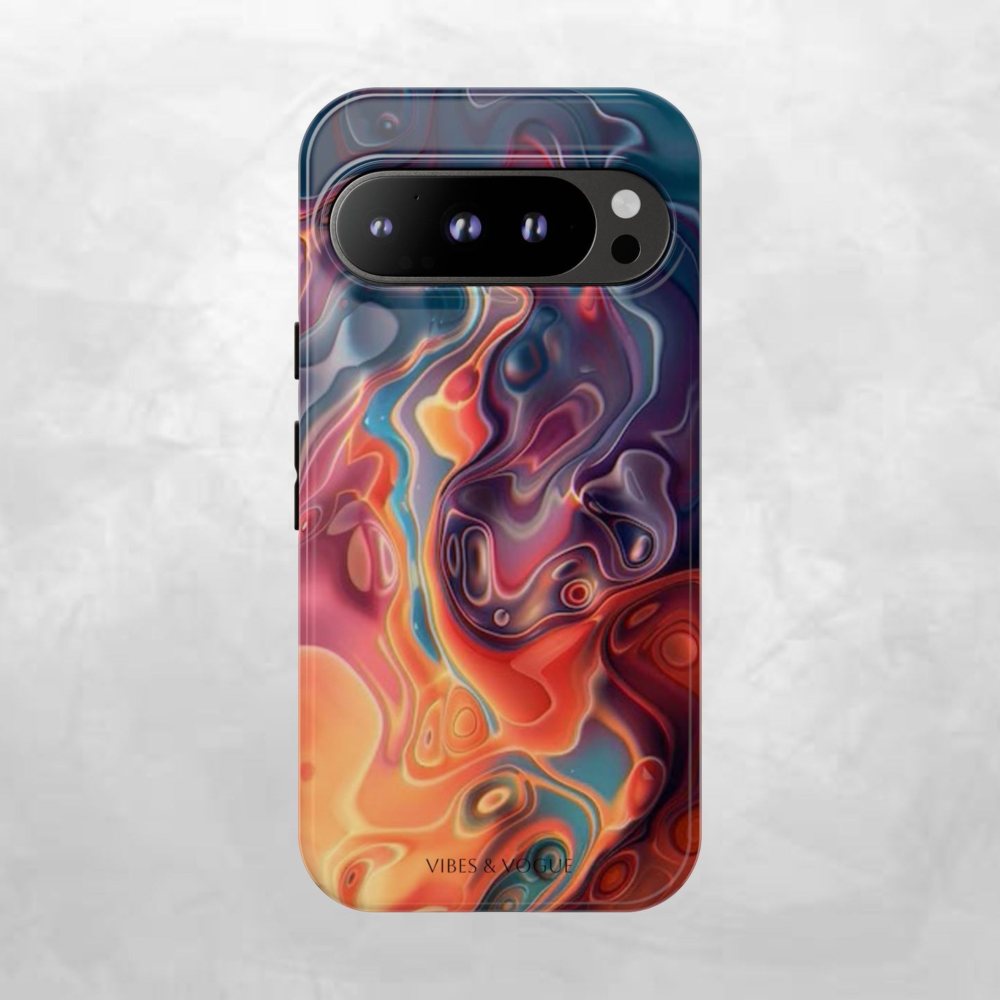 Colorful Phone Case, Abstract Print Cover, Tough Cases for Protection, Gift for Her, Modern Design, Trendy Mobile Accessory