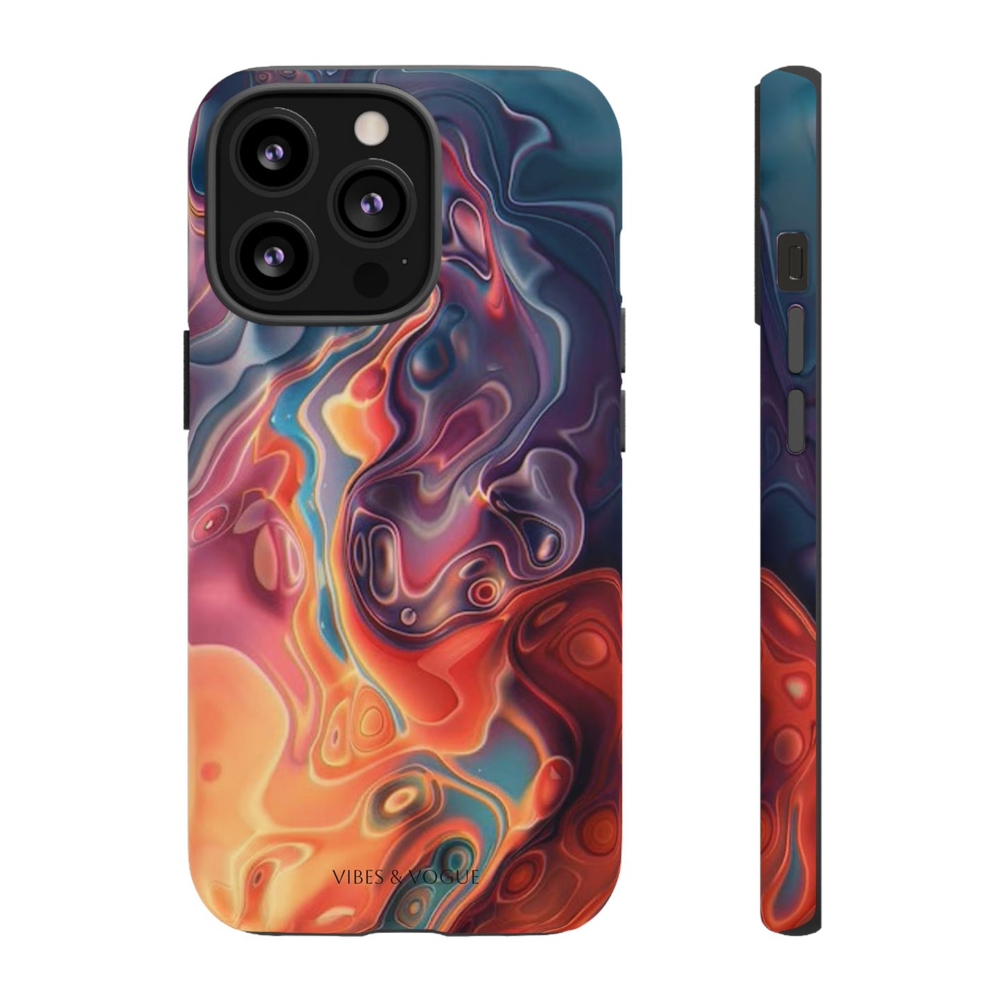 Colorful Phone Case, Abstract Print Cover, Tough Cases for Protection, Gift for Her, Modern Design, Trendy Mobile Accessory