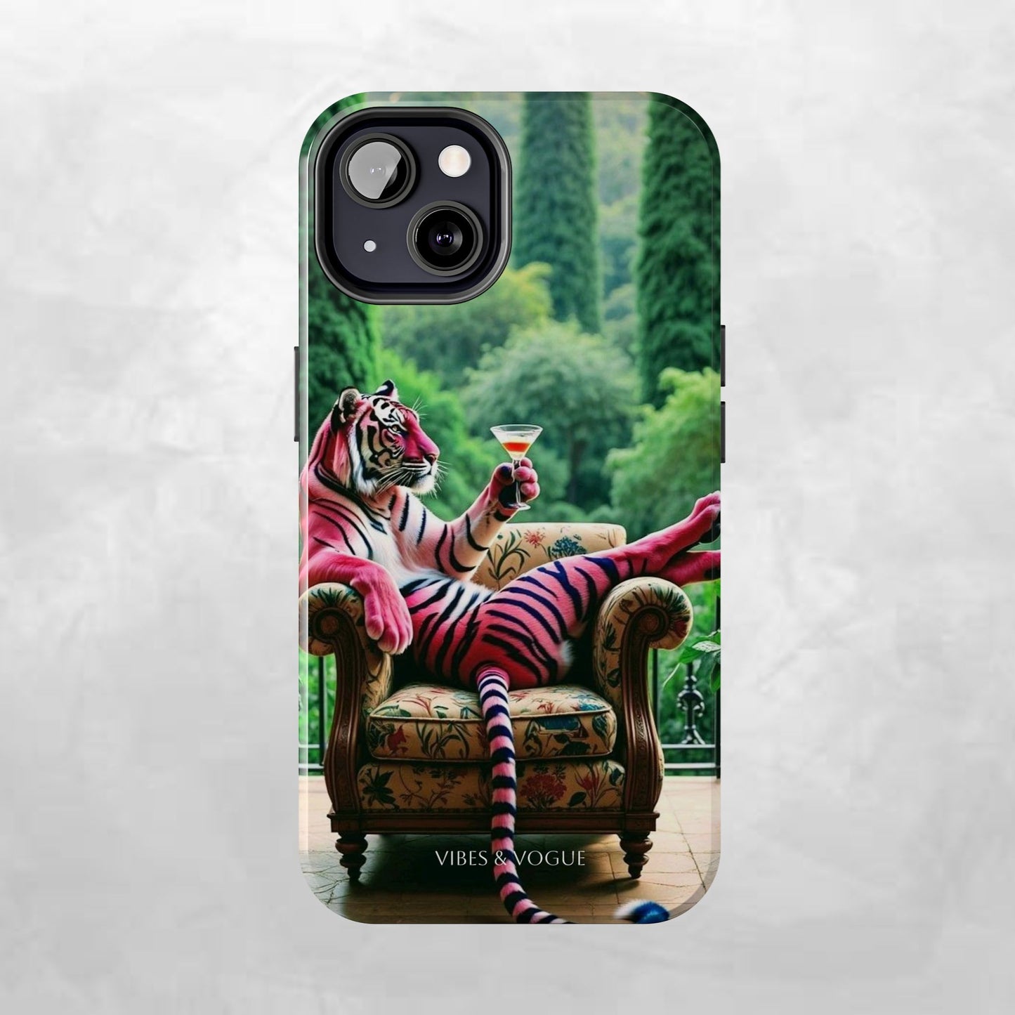Relaxed Tiger Phone Case | Tough Case for Animal Lovers, Unique Gift for Friends, Stylish Tech Accessories, Fun Phone Cover, Vibrant Design