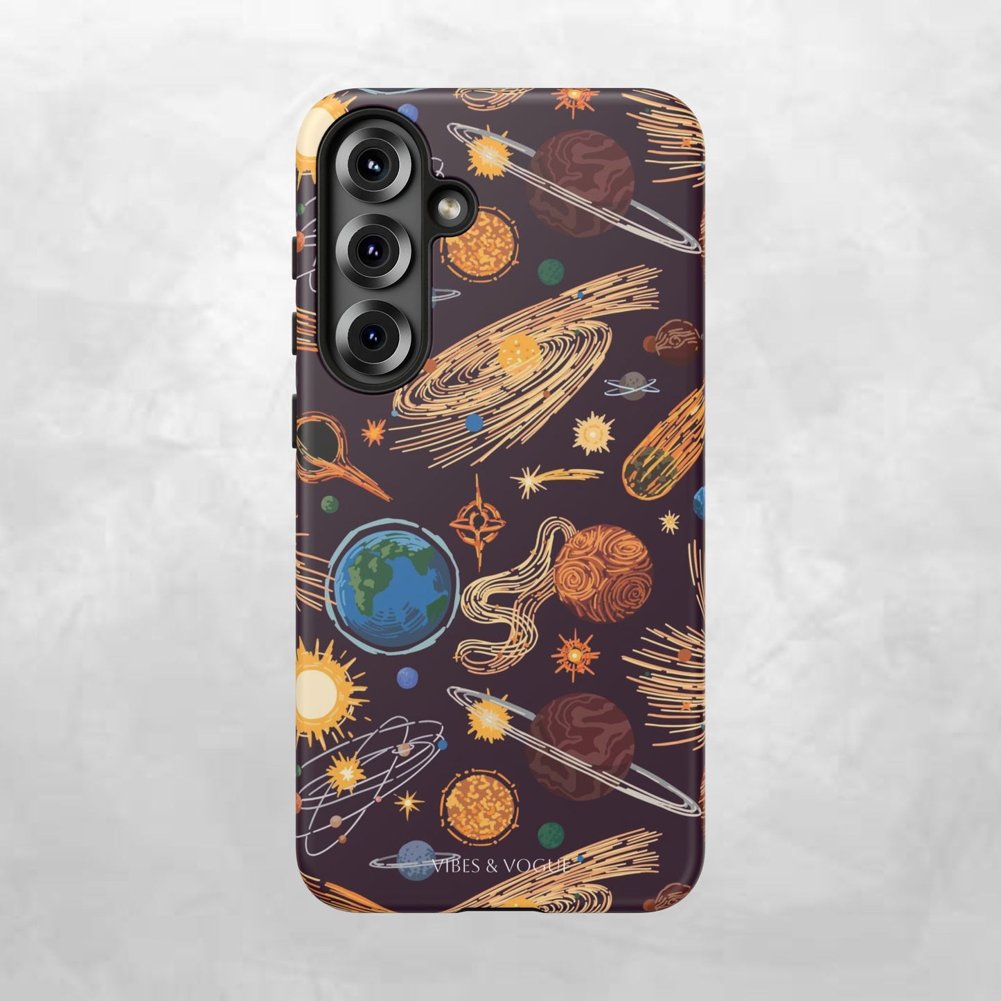 Space-Themed Phone Case - Cosmic Galaxy Design, Durable Protective Cover, Unique Gift, Celestial Lover's Accessory