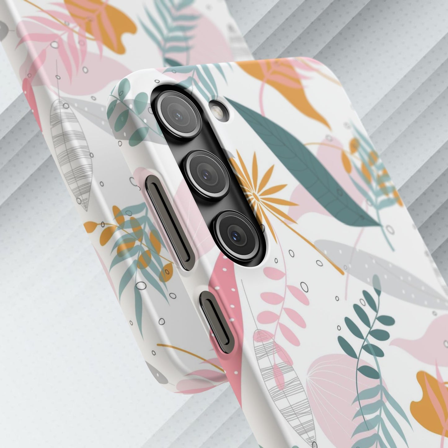 Floral Snap Case - Stylish Phone Protector with Botanical Design