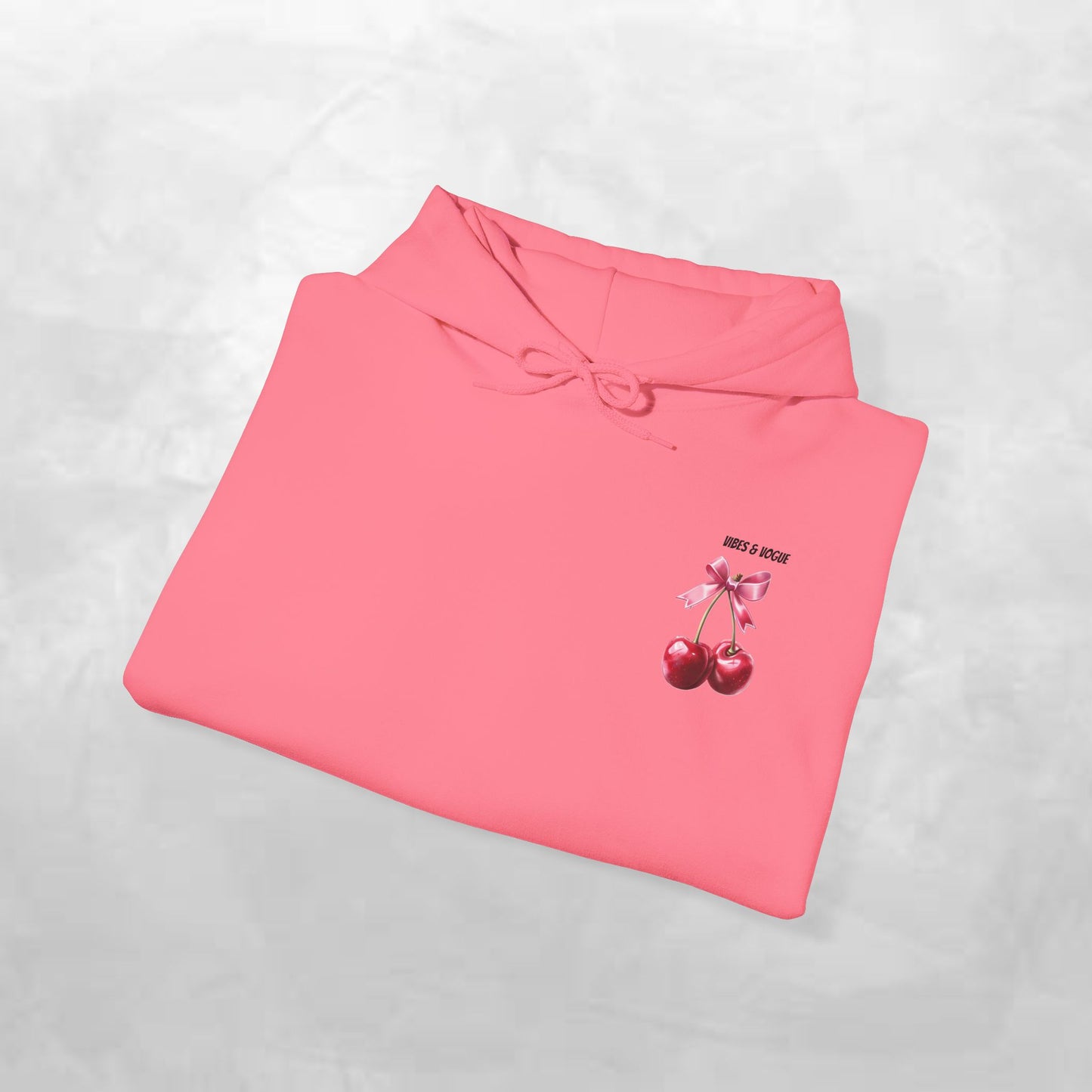 Cherry Bow Unisex Hoodie - Sweet, Cozy Style for Spring, Casual Wear, Gift for Birthdays, Summer Fun, Festival Fashion