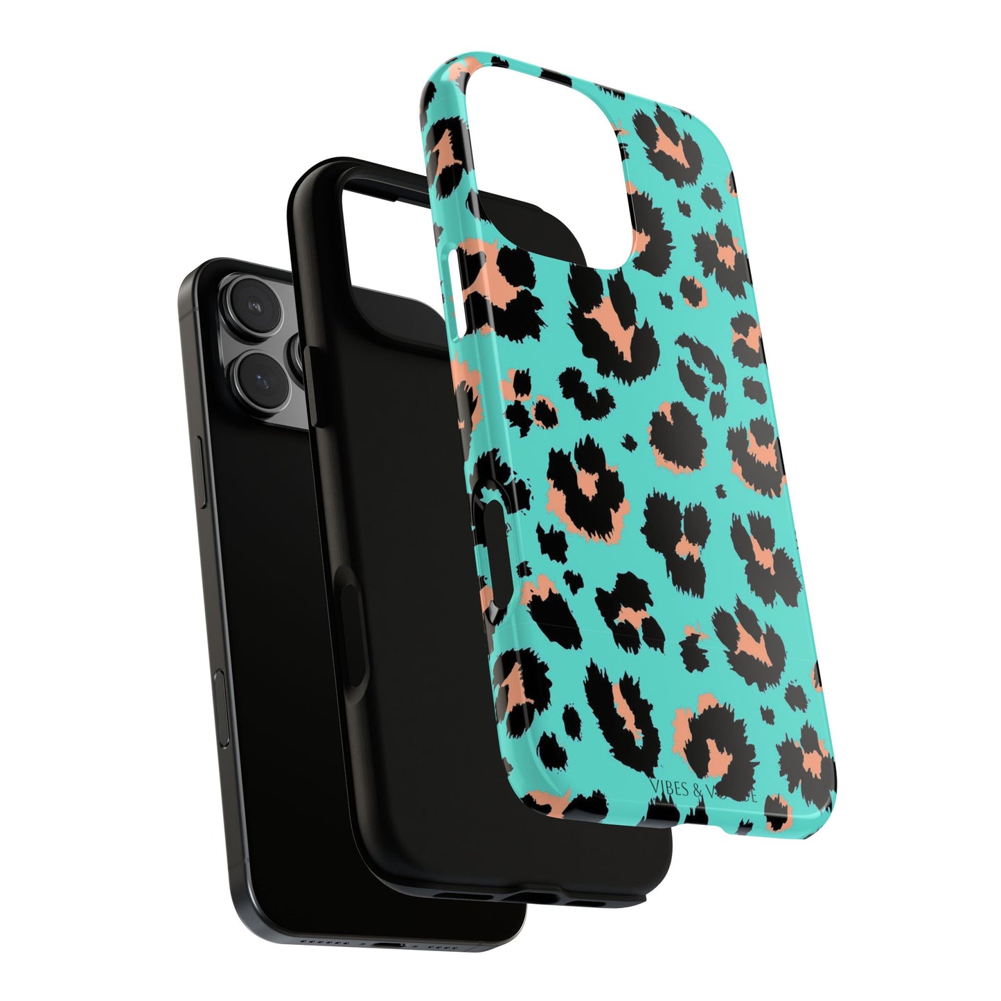 Leopard Print Phone Case, Tough Phone Case, Wild Style Accessory, Animal Print Cover, Stylish Phone Protection