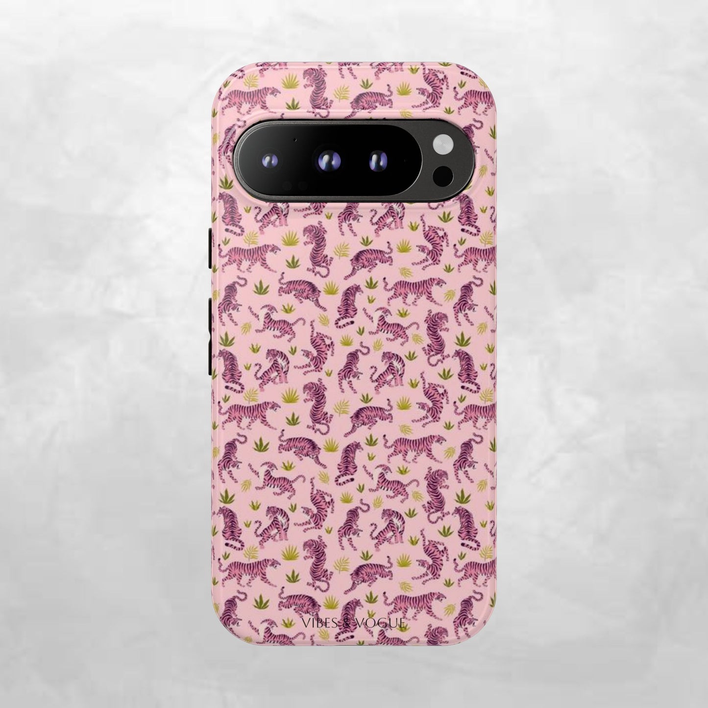 Pink Tiger Pattern Phone Case - Tough Cases
