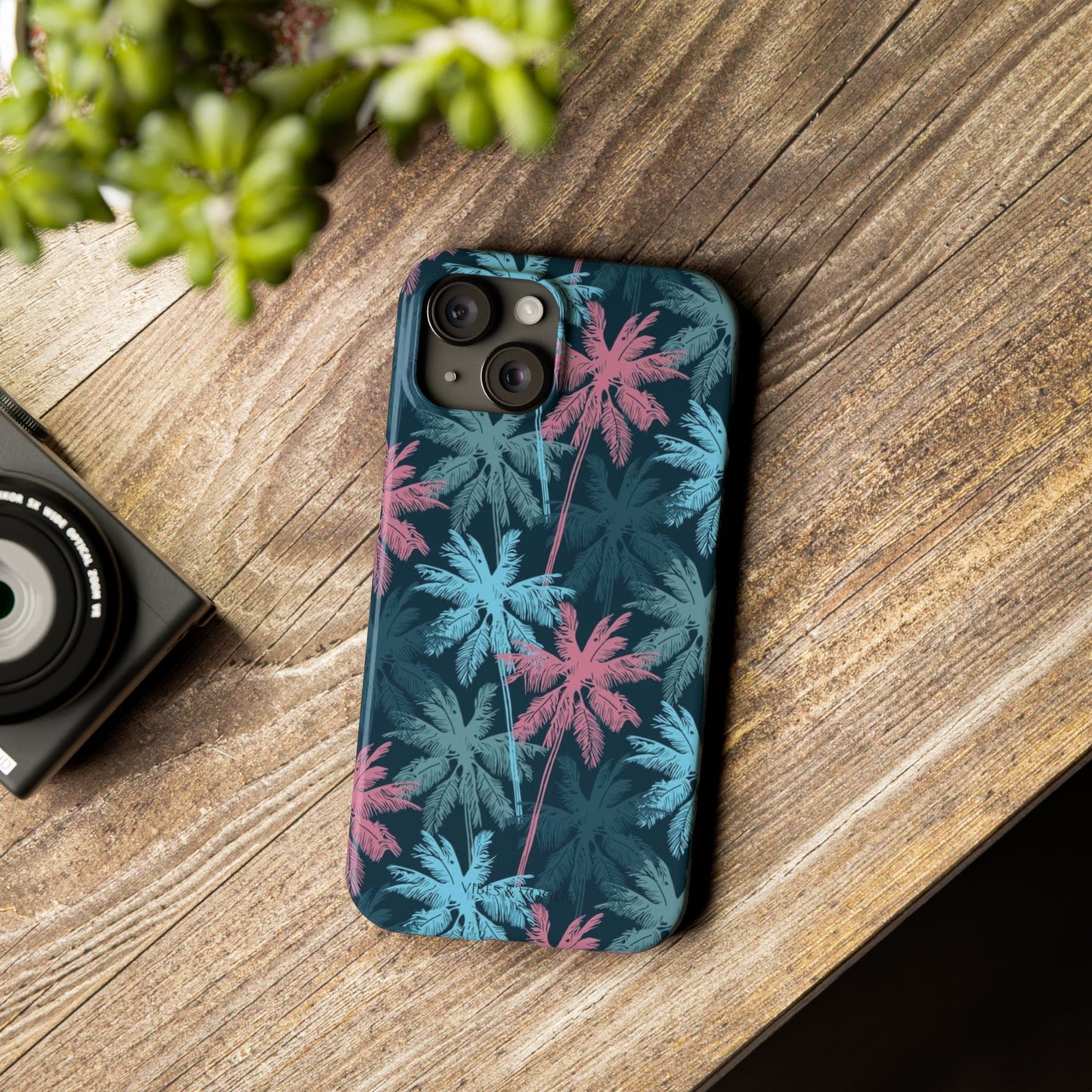 Tropical Vibes Slim Phone Case - Summer Botanical Design