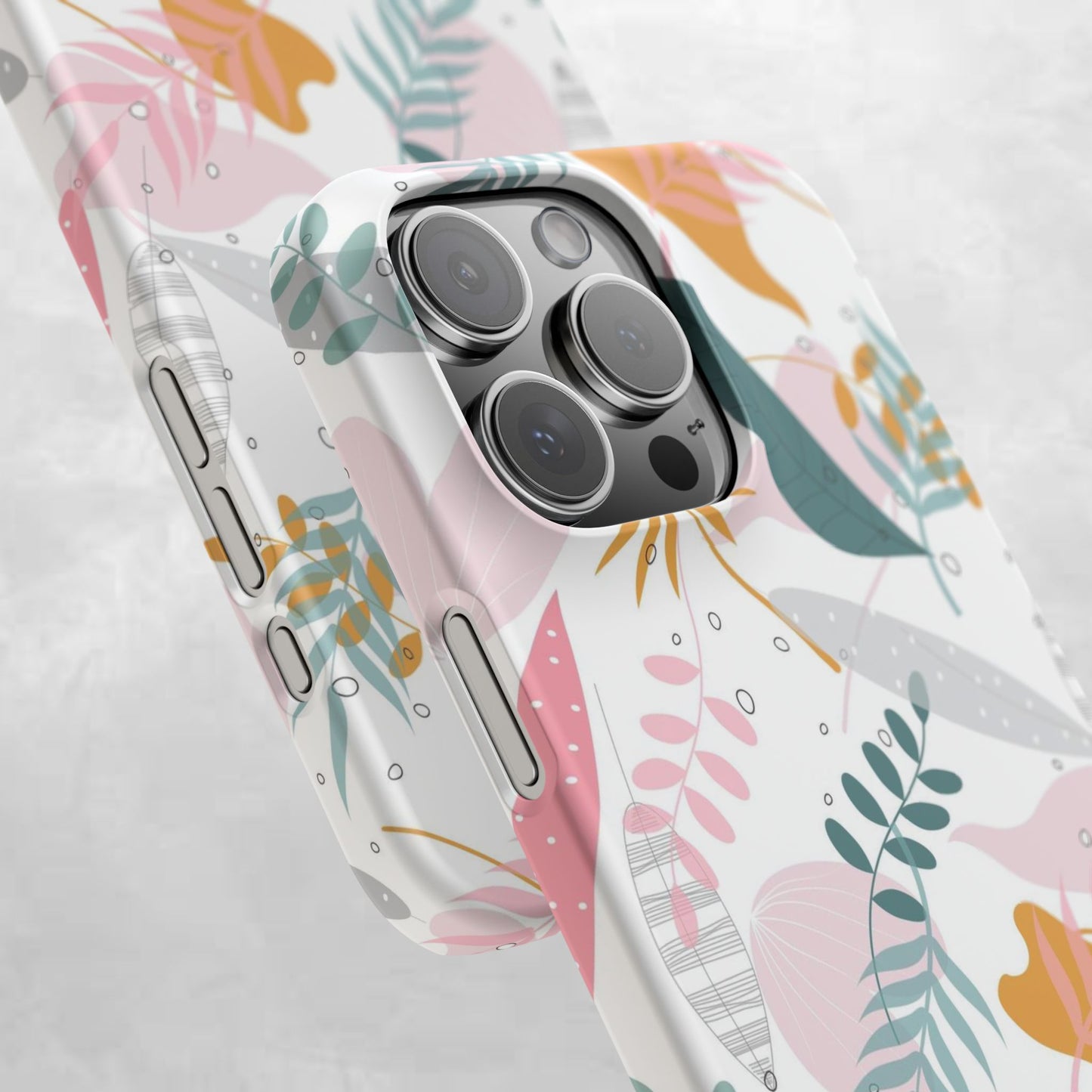 Floral Snap Case - Stylish Phone Protector with Botanical Design