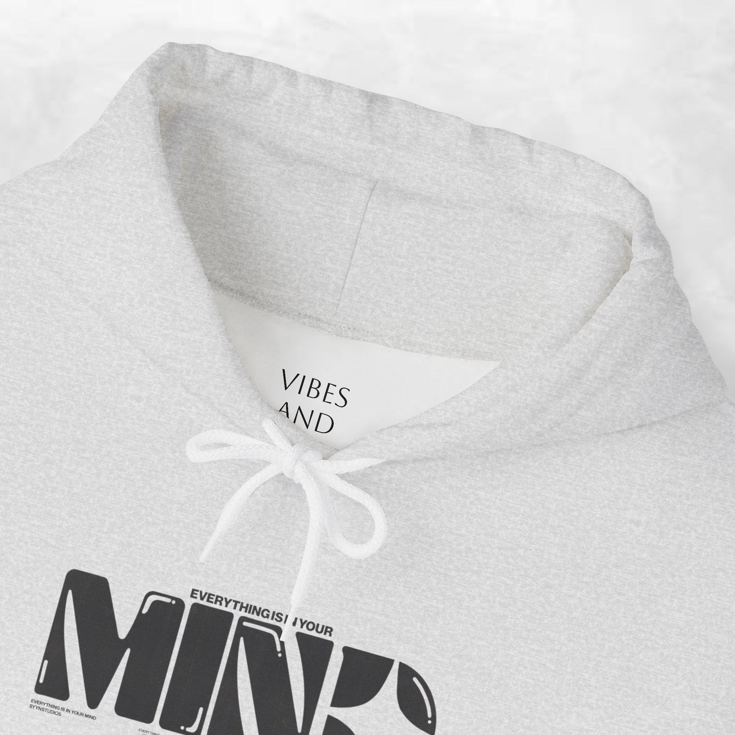 Mind Logo Hoodie — Minimalist Black Typography Pullover