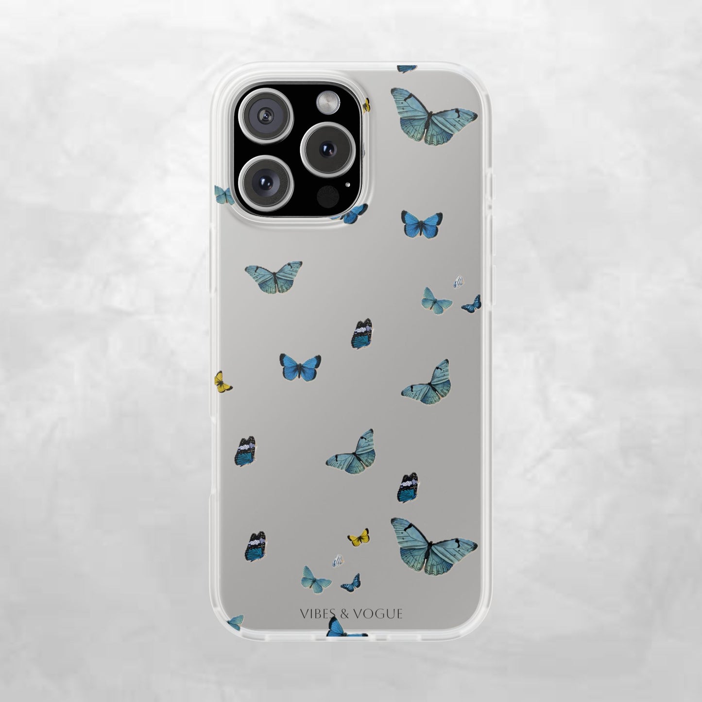 Butterfly Vibes Phone Case, Flexible Phone Cover, Elegant Phone Accessory, Gift for Nature Lovers, Spring Decor, Eco-Friendly Case