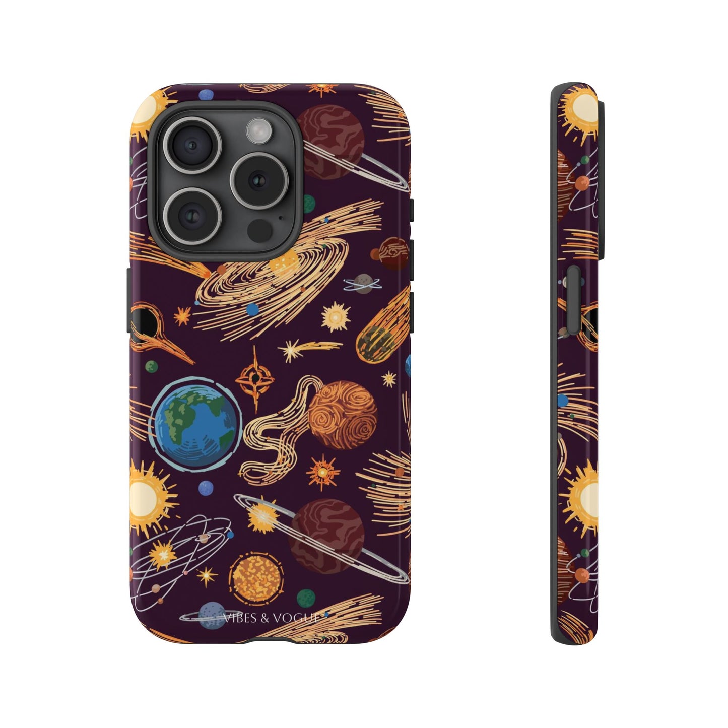 Space-Themed Phone Case - Cosmic Galaxy Design, Durable Protective Cover, Unique Gift, Celestial Lover's Accessory