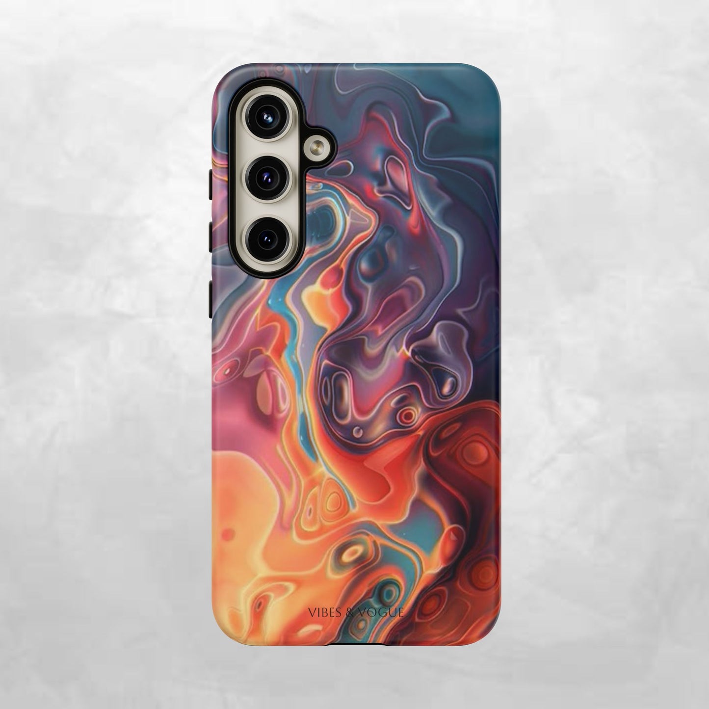 Colorful Phone Case, Abstract Print Cover, Tough Cases for Protection, Gift for Her, Modern Design, Trendy Mobile Accessory