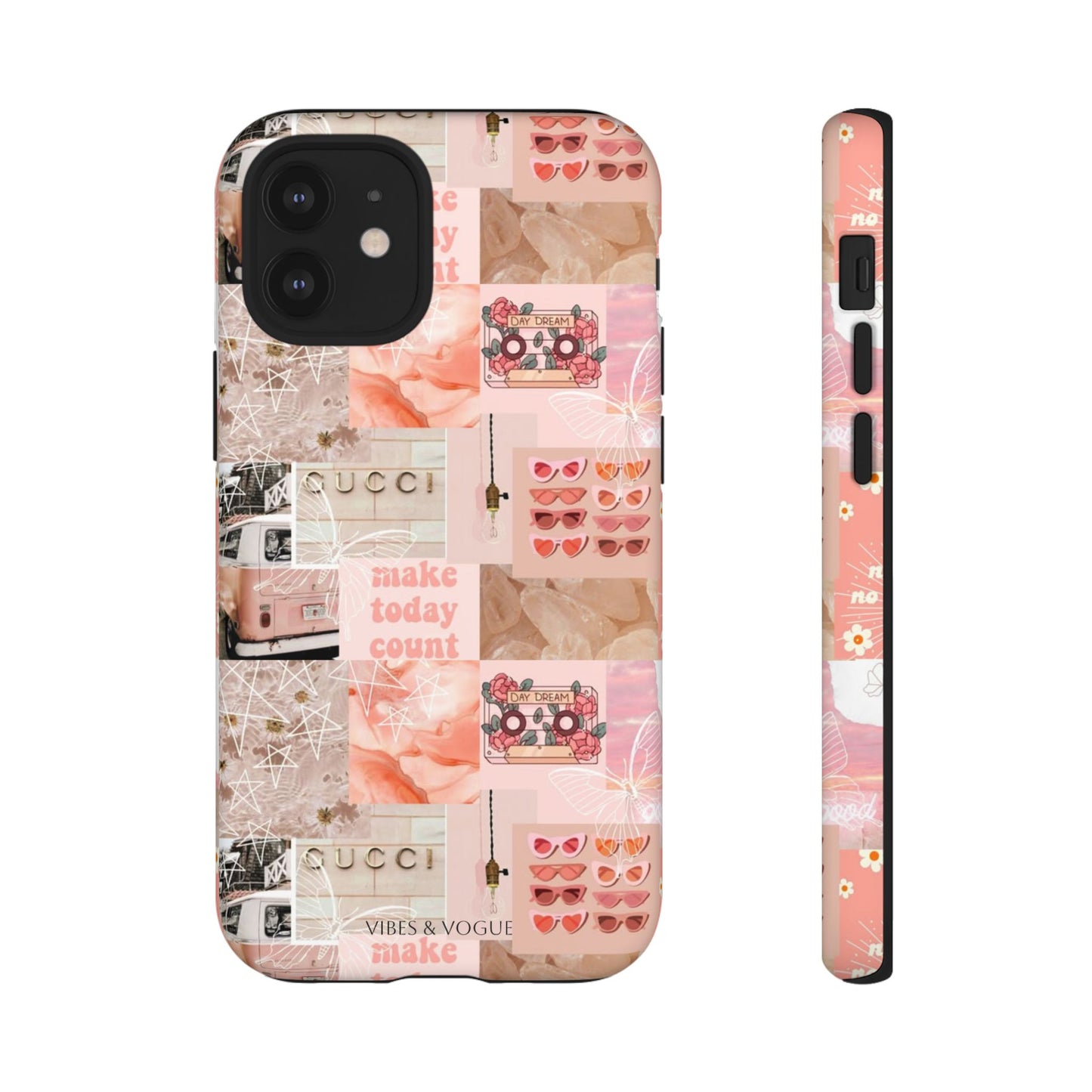 Stylish Phone Case for Trendsetters, Customizable Smartphone Cover, Vibes & Vogue Design, Floral Aesthetic Gift, Unique Tech Accessory