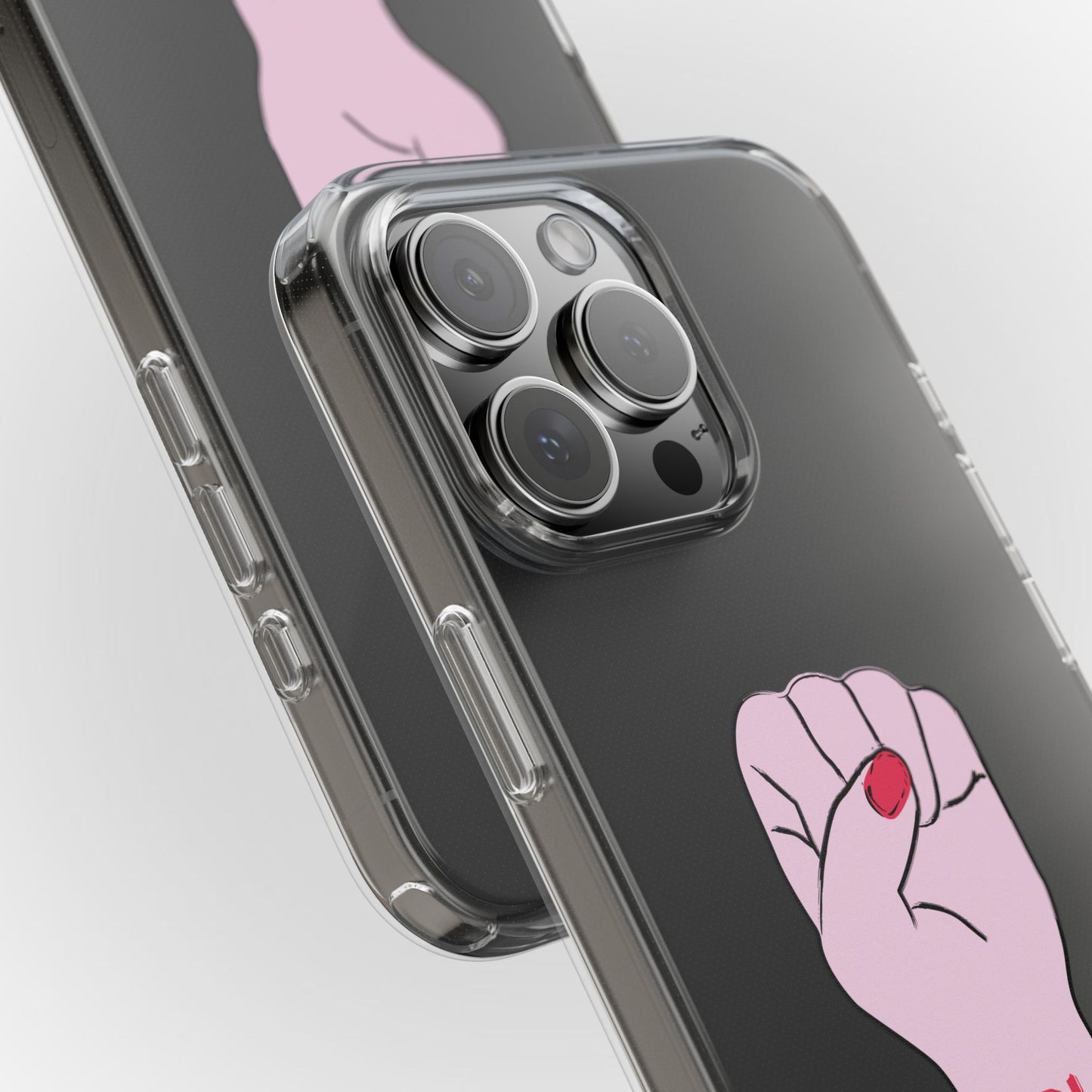 Empowering Clear Phone Case - 'GRL POWER' Design