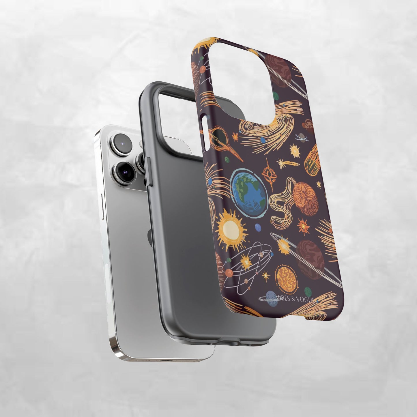 Space-Themed Phone Case - Cosmic Galaxy Design, Durable Protective Cover, Unique Gift, Celestial Lover's Accessory