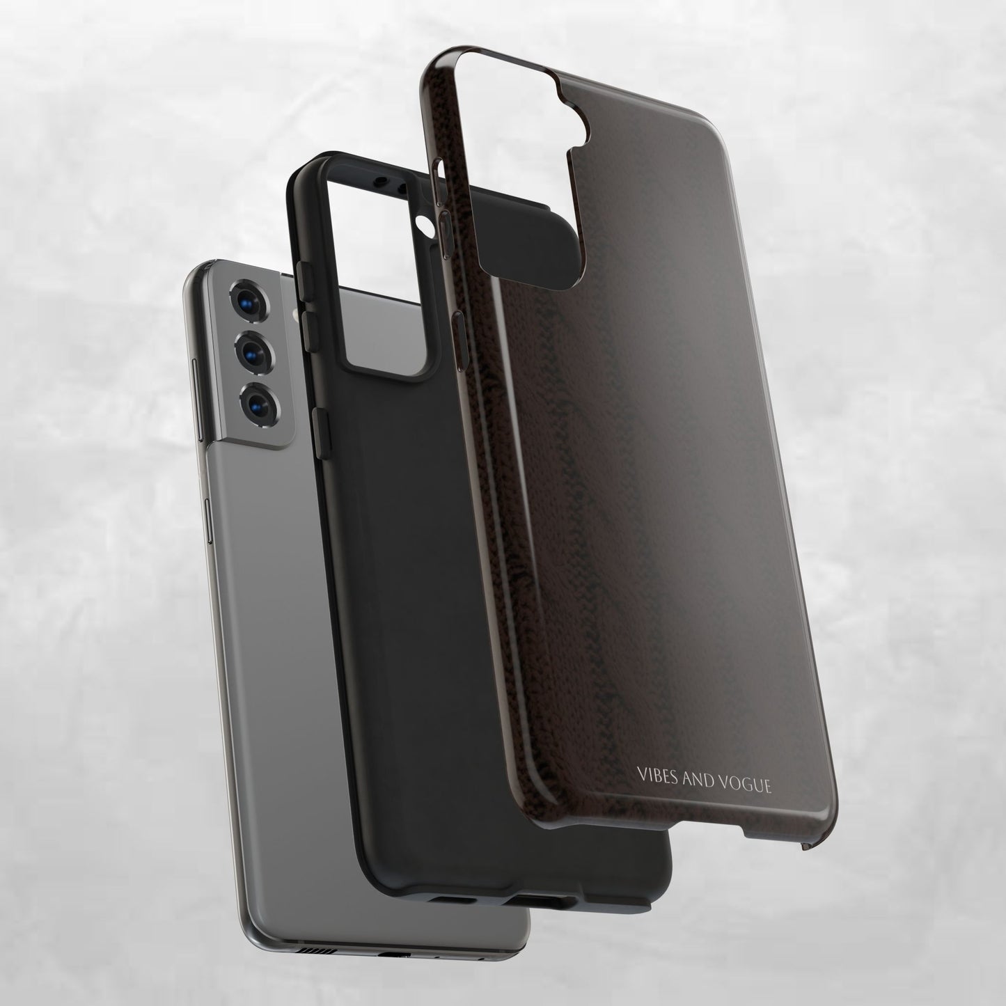 Cable Knit Chocolate Tough Phone Case — Vibes and Vogue Protective Cover