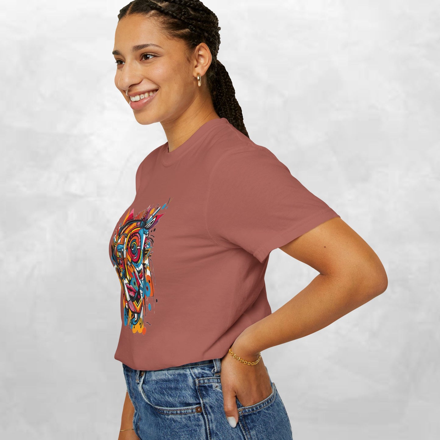 Vibrant Abstract Art Unisex T-Shirt - Casual Wear for Art Lovers