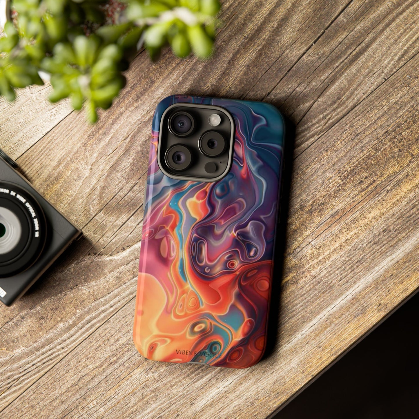 Colorful Phone Case, Abstract Print Cover, Tough Cases for Protection, Gift for Her, Modern Design, Trendy Mobile Accessory