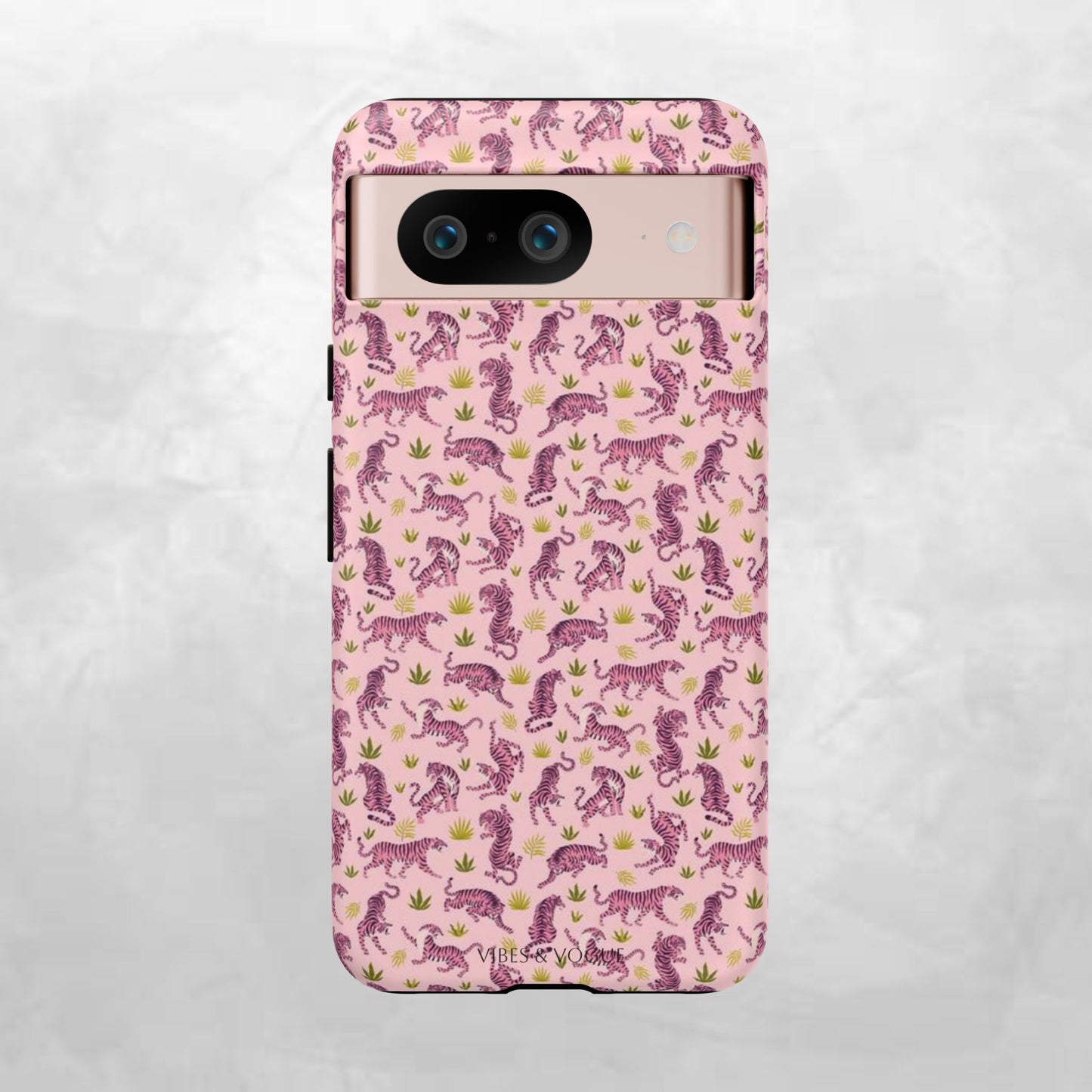 Pink Tiger Pattern Phone Case - Tough Cases