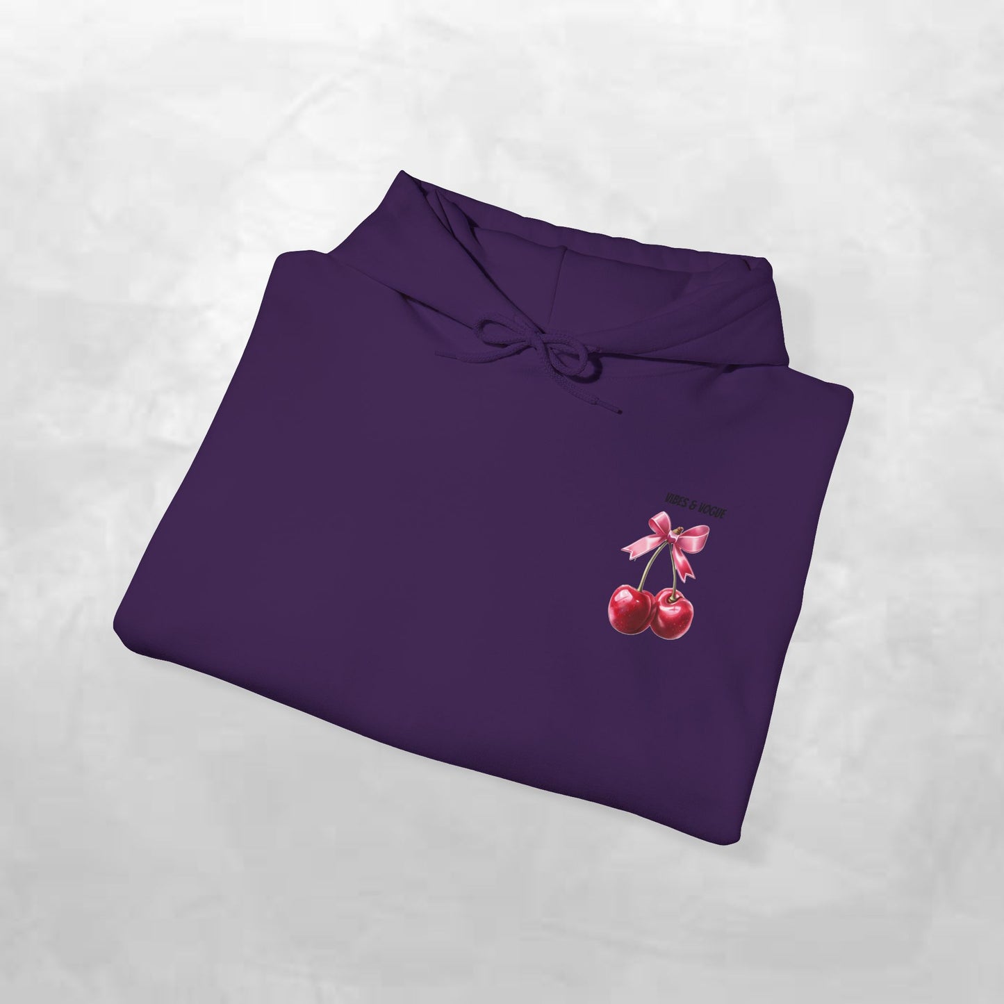 Cherry Bow Unisex Hoodie - Sweet, Cozy Style for Spring, Casual Wear, Gift for Birthdays, Summer Fun, Festival Fashion