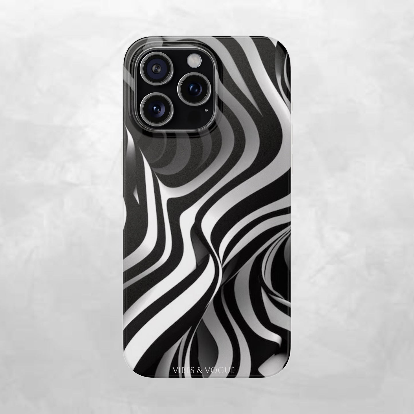 Stylish Phone Cases, Trendy Flexi Cases for iPhone, Black and White Art Case, Gifts for Him/Her, Phone Accessories, Unique Design