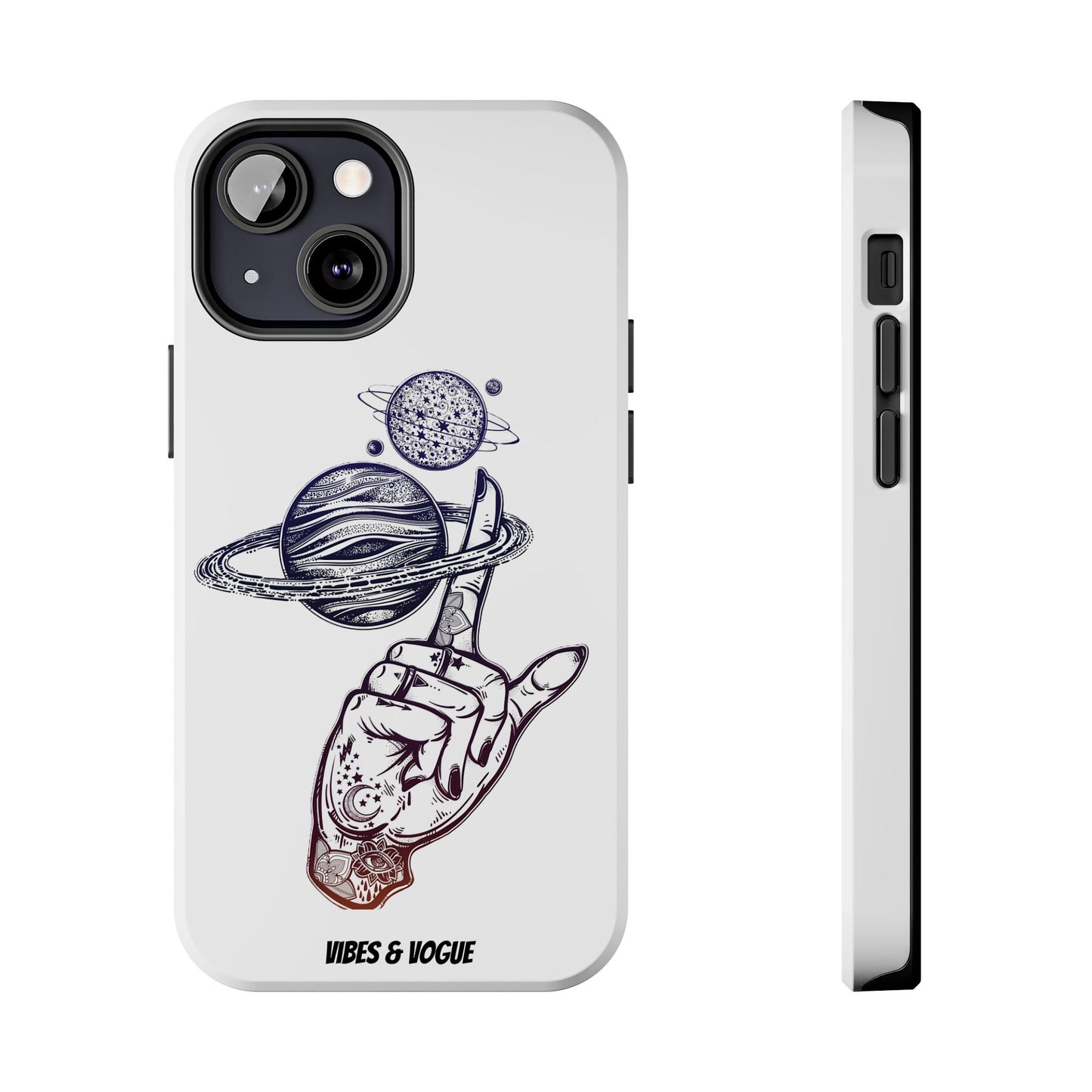 Cosmic Tattoo Phone Case, Unique Galaxy Cell Phone Cover, Gift for Astronomers, Trendy Space Phone Protector, Birthday and Holiday Gift