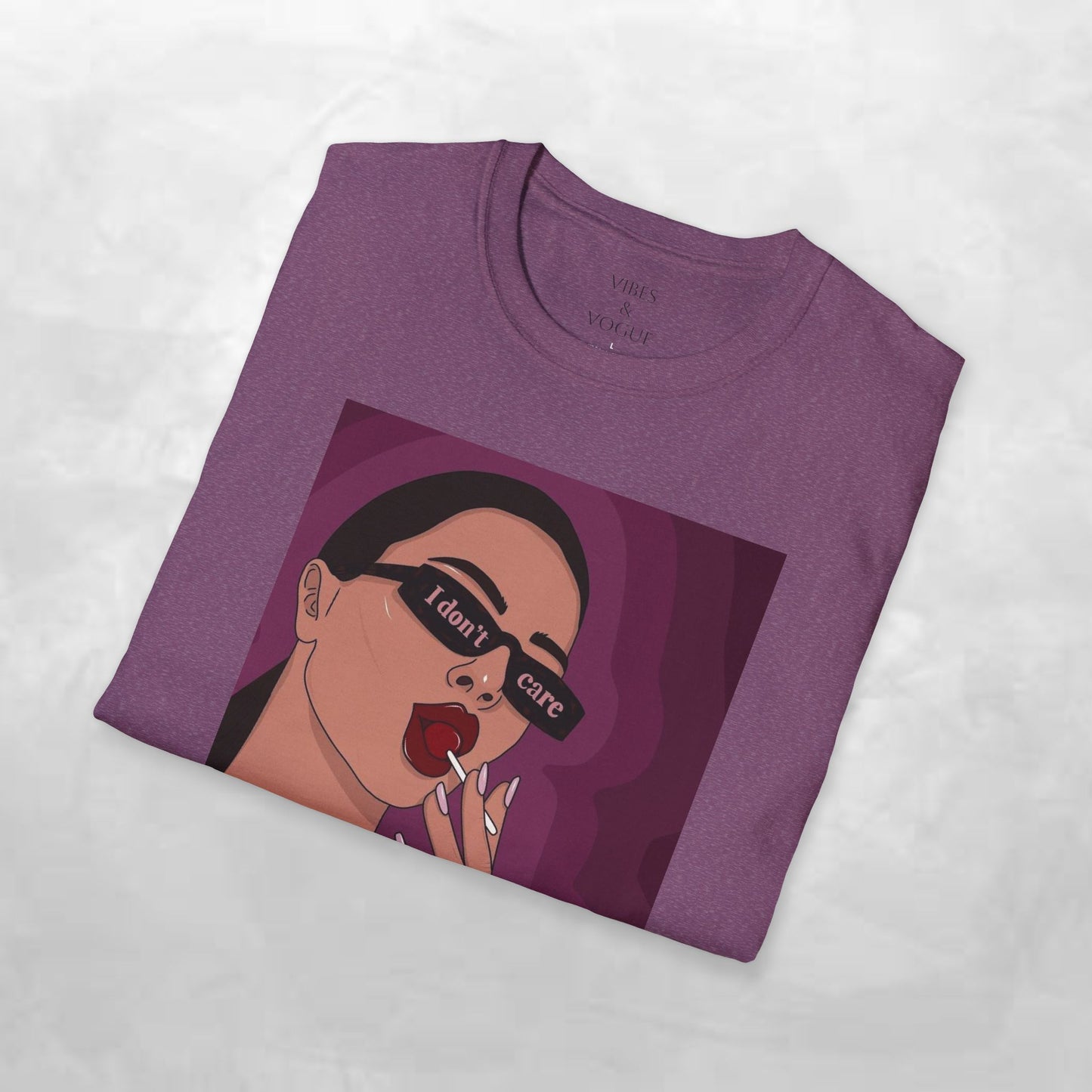 I Don't Care Graphic Unisex Softstyle T-Shirt – Casual Chic for Everyday Wear