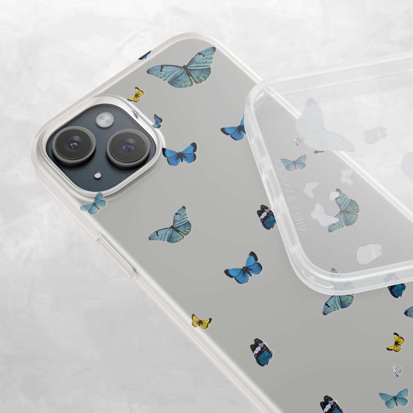 Butterfly Vibes Phone Case, Flexible Phone Cover, Elegant Phone Accessory, Gift for Nature Lovers, Spring Decor, Eco-Friendly Case